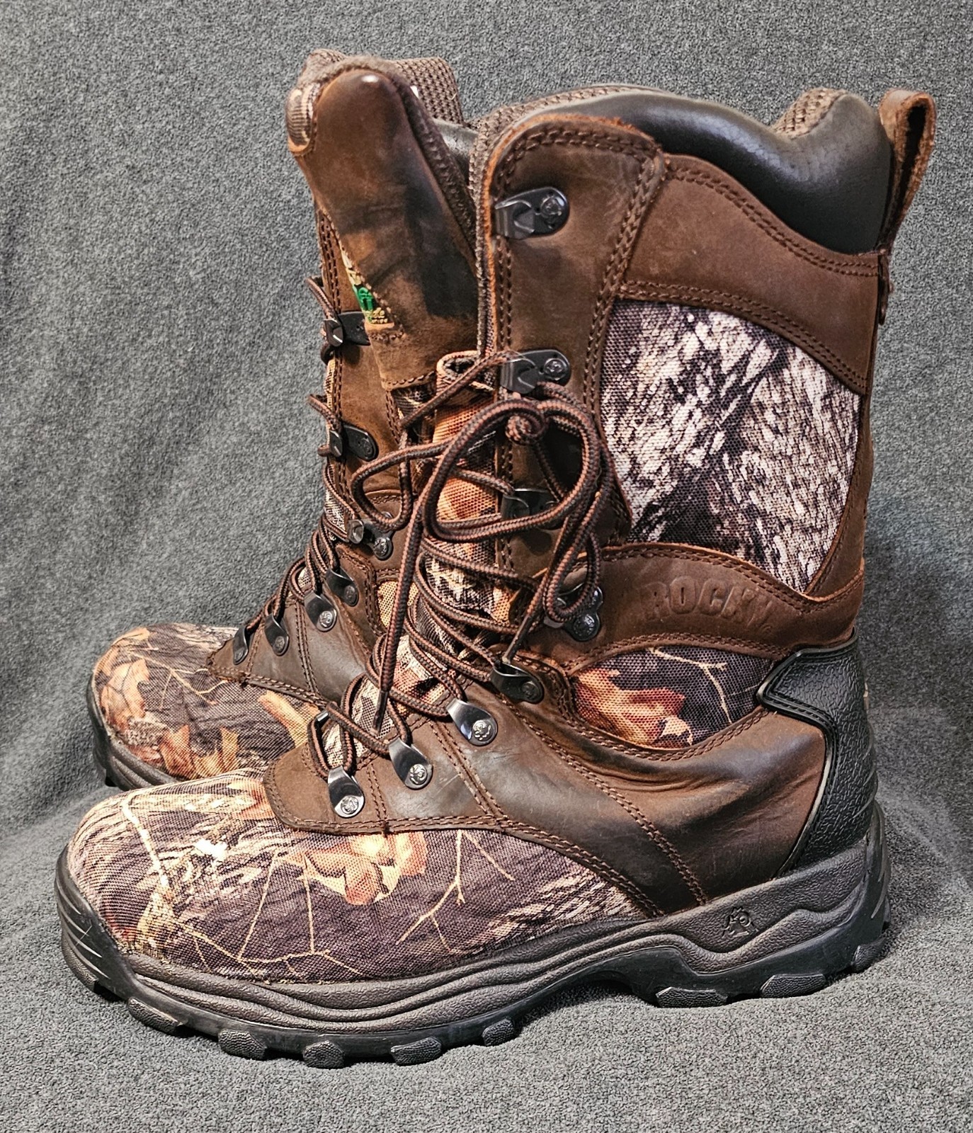 Rocky 1000 Gram Sport Utility Max Insulated Waterproof 9″ Mens Boot sz 10W Camo