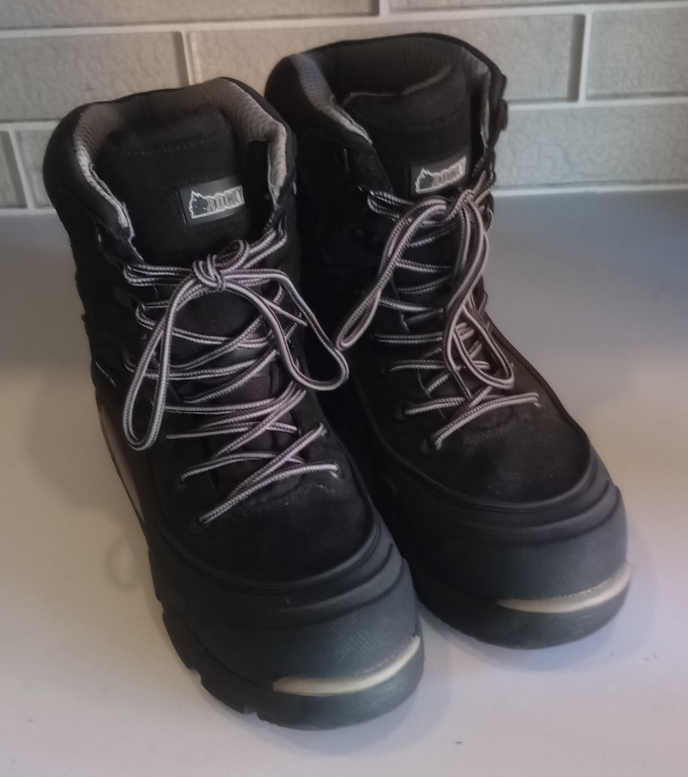 ROCKY BLIZZARD-STALKER PRO WATERPROOF  BLACK INSULATED BOOTS Men’s Size 6