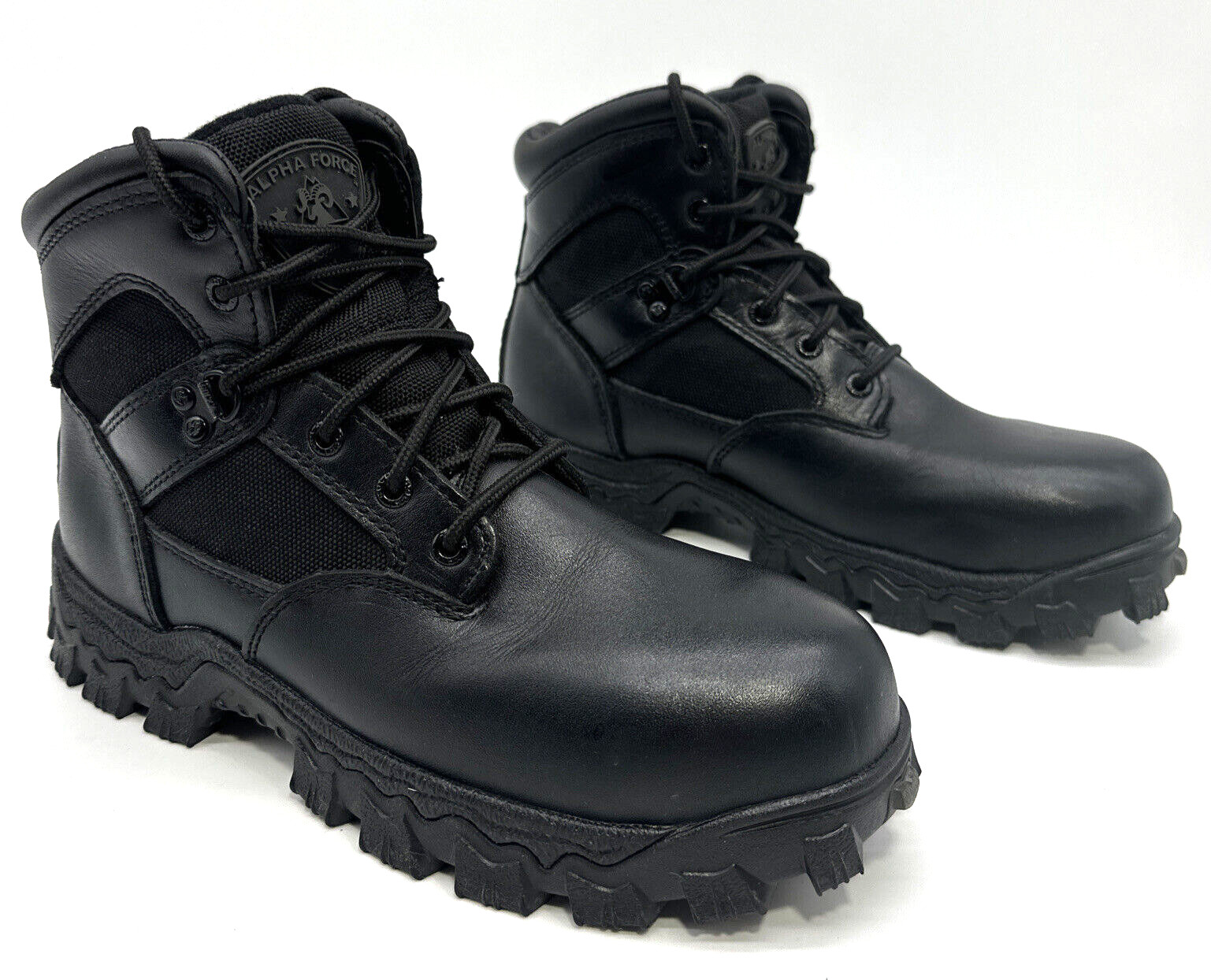 ROCKY Alpha Force 6″ Mens Size 7 W Wide Tactical Slip Oil Resistant Waterproof