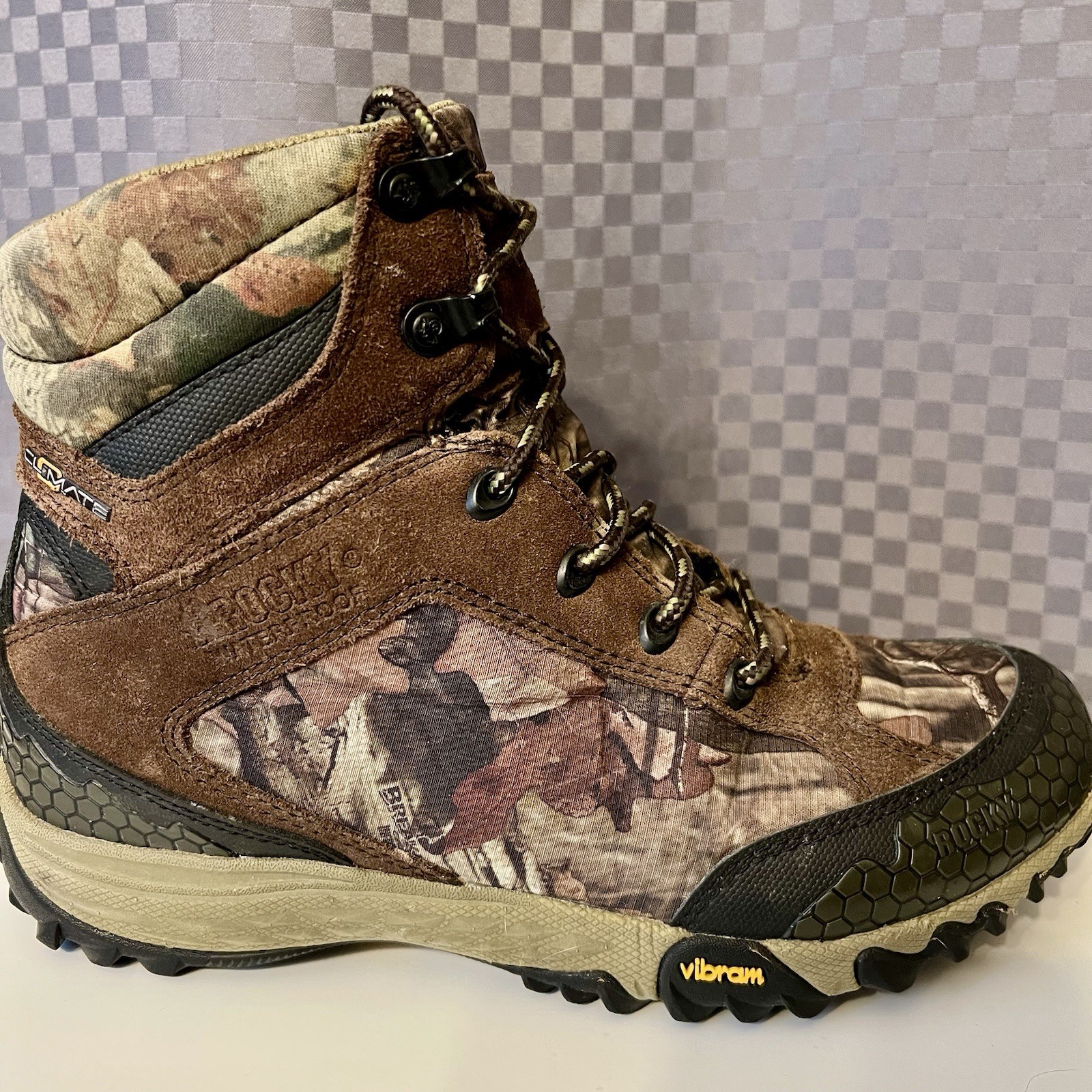 Men’s Rocky Silent Stalker Camo 6″ Boots Primaloft 200 Gram RKYS114 Size 8.5M