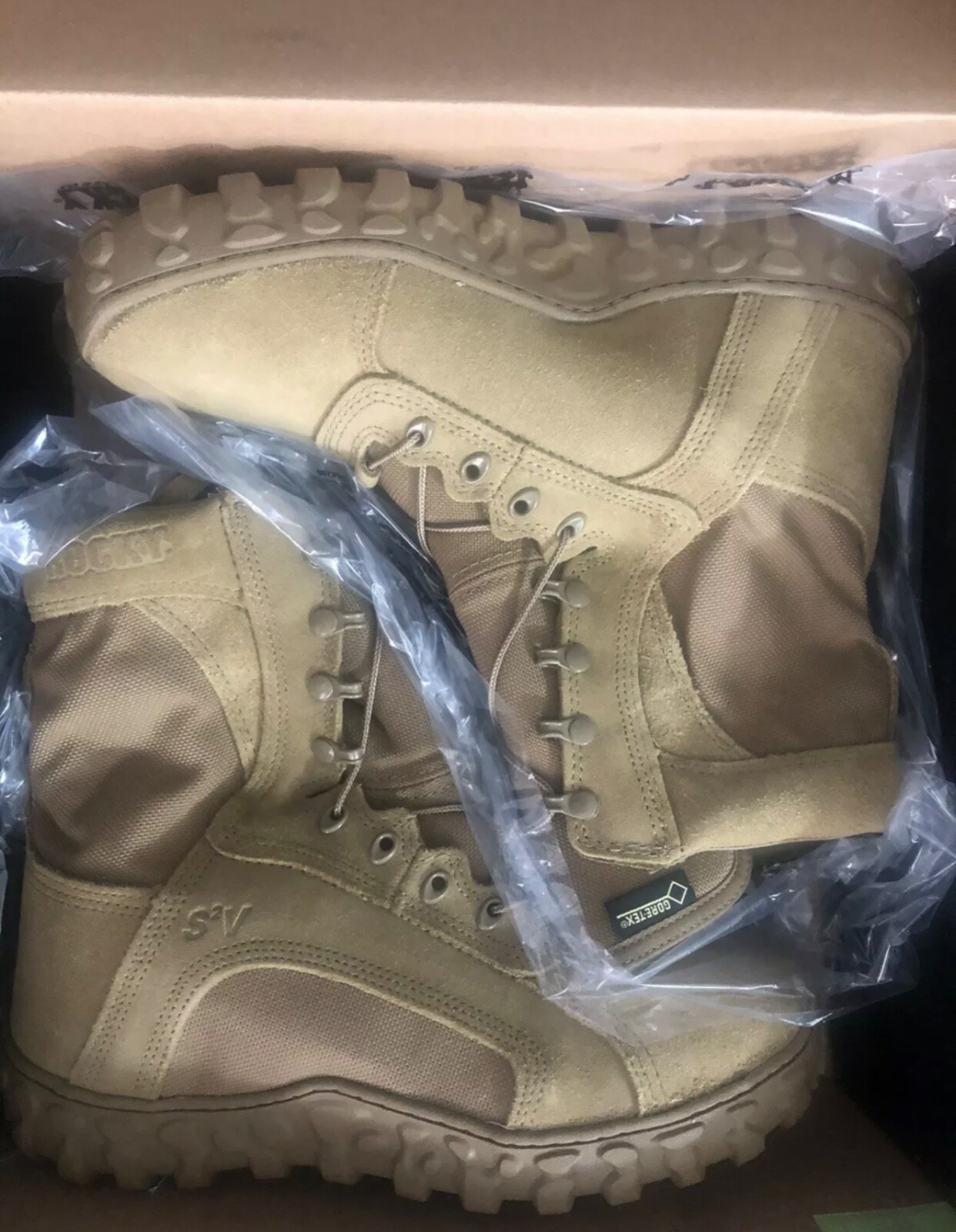 ROCKY SV2 TACTICAL BOOTS MN’S SIZE 8M, COYOTE BROWN, NEW IN BOX, INSULATED