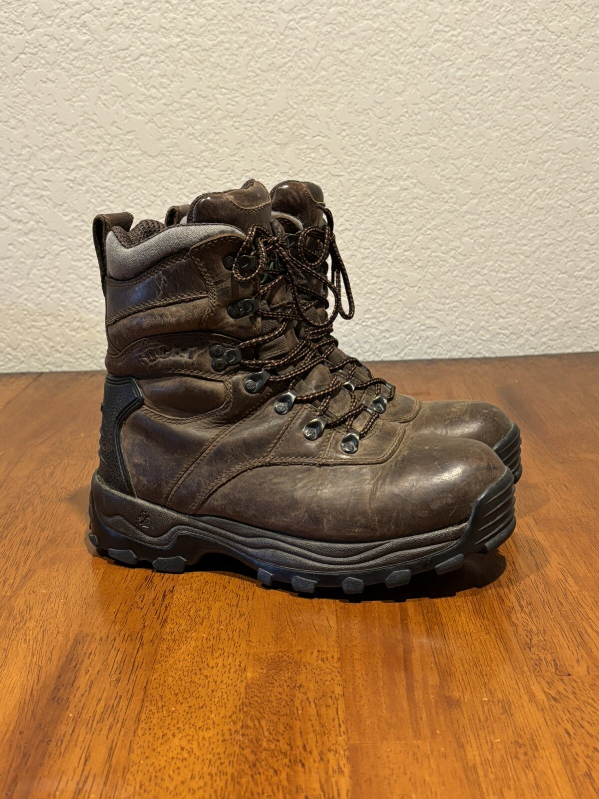 ROCKY SPORT UTILITY PRO 600G INSULATED WATERPROOF BOOTS 7480 8.5M Brown Leather
