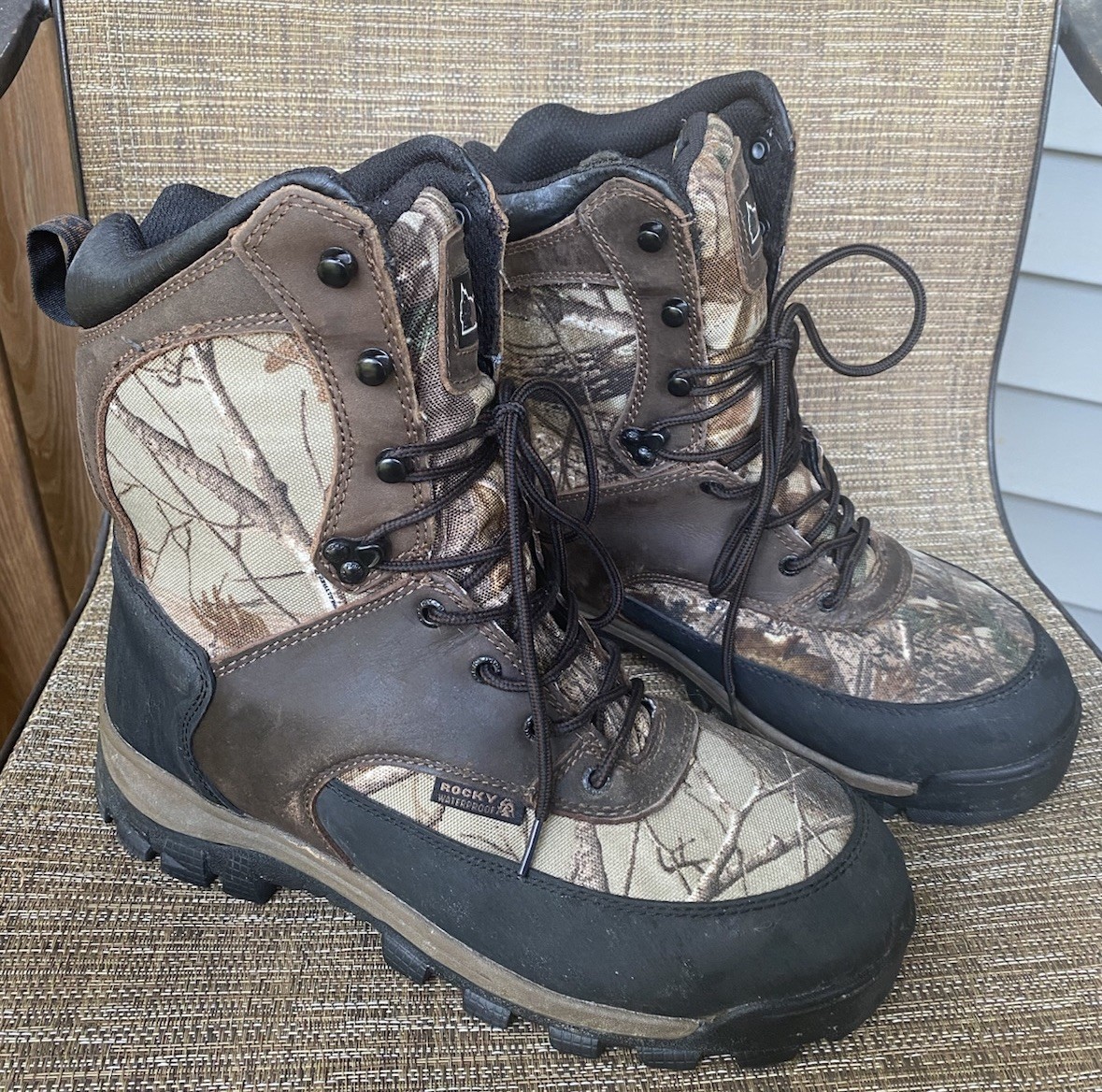 Rocky Thinsulate Waterproof 400G Insulated Outdoor Boot Camouflage Size 11 Mens