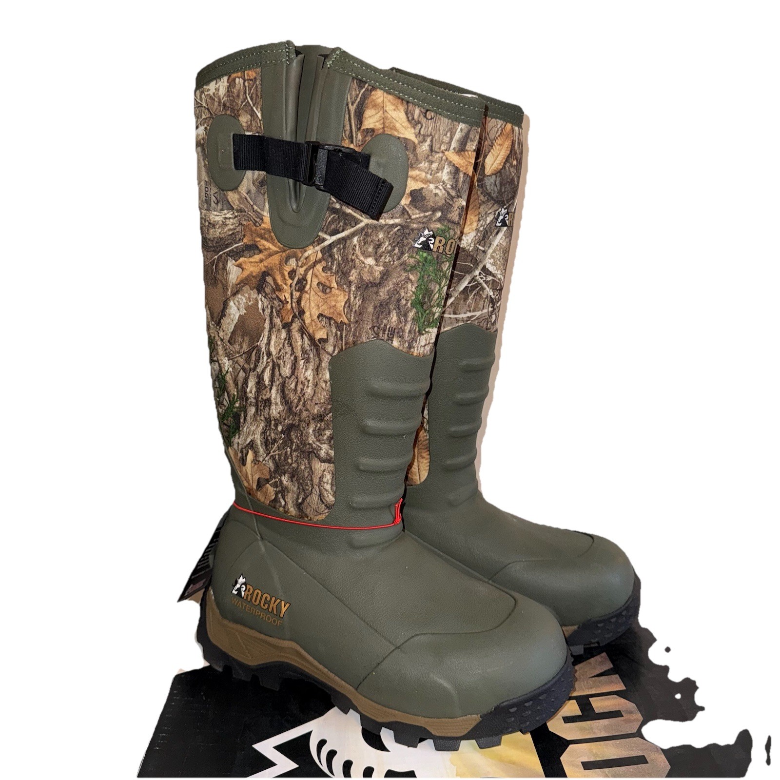 Rocky Sport Pro Women’s Size 6M 1200G Insulated Rubber OutdoorBoots Realtree NIB