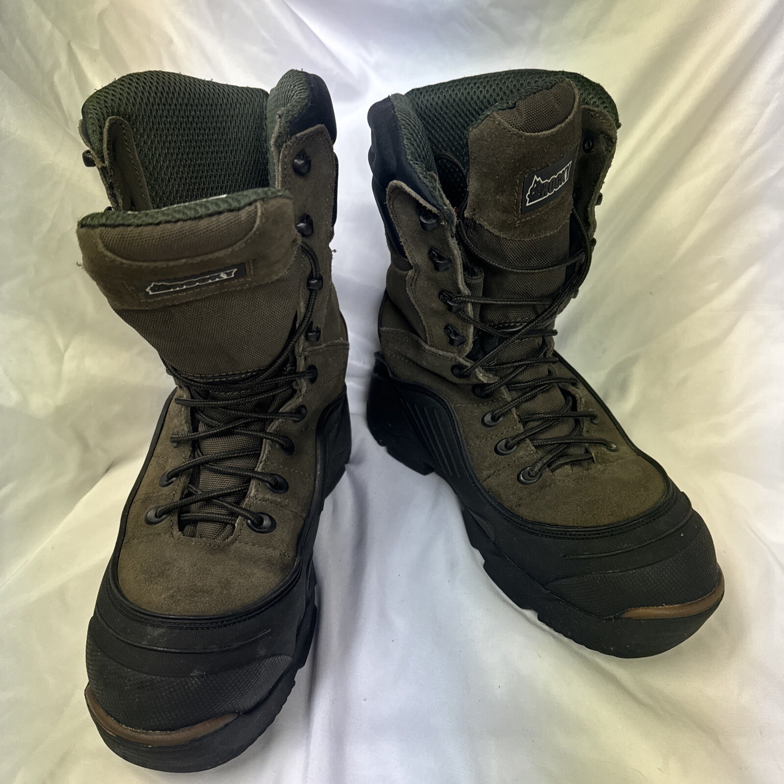 Rocky Blizzard Stalker Waterproof Insulated Boot Mens 9”  Brown Size 7m