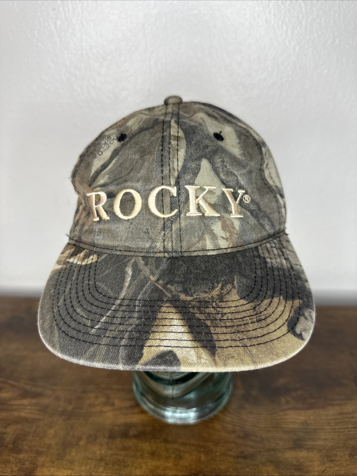 Rocky Hunting Boots Outdoor Camo Mossy oak Cap Strapback Hat Balboa Movie Promo