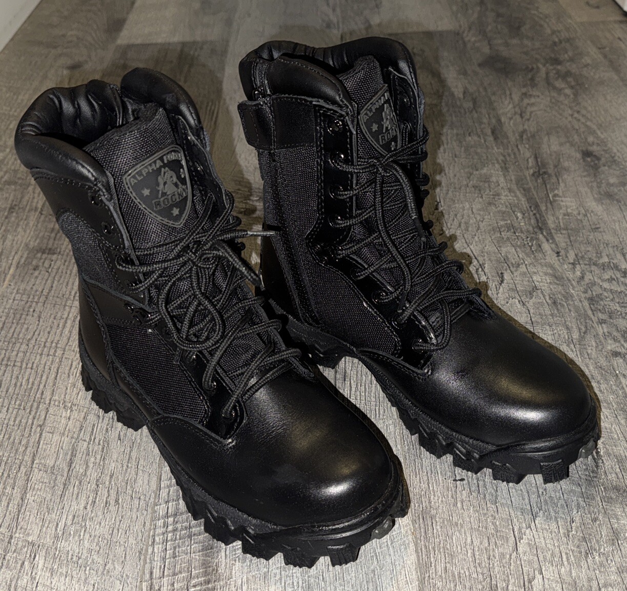 Rocky Men’s 8″ Alpha Force Waterproof Public Service Boots Men’s Size 6M, EUC