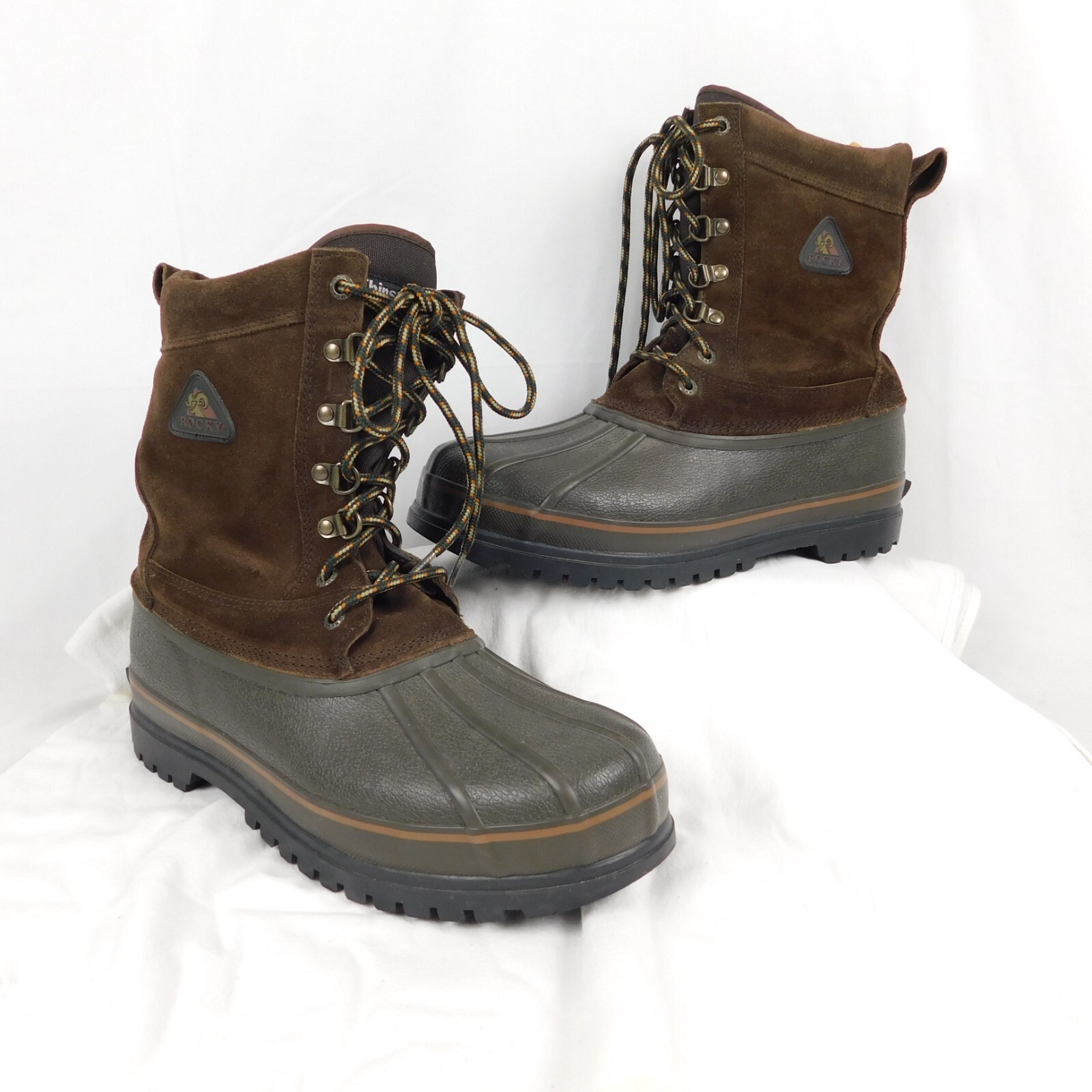 Rocky Boots Thinsulate Thermal Insulation Leather Upper 7758 Men Duck Sz 11 M