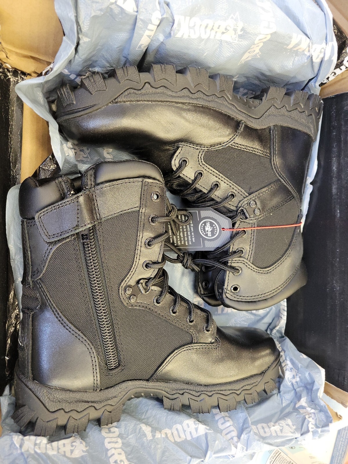 Rocky Alpha Force Zipper Waterproof Public Service Boots, 7.5M