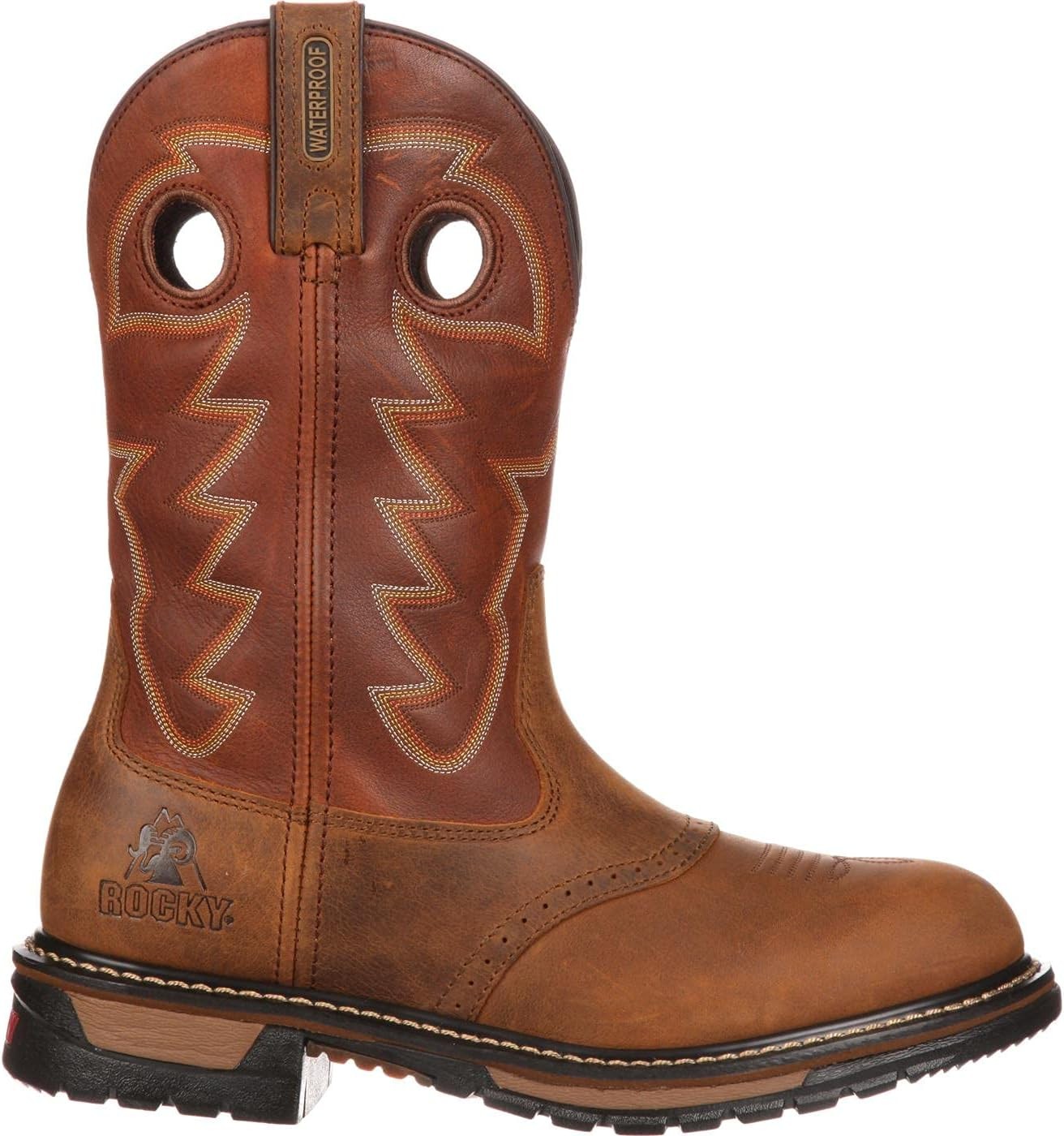 Rocky Men’s Original Ride Saffron Work Boot 9, Saffron