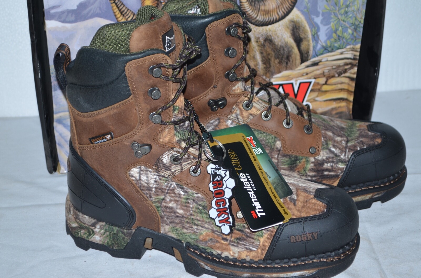 Rocky Hunt MAXX Boot 800g Realtree Xtra Sz 8.5D