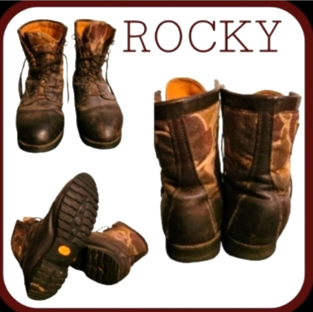 Rocky Men’s Vintage Camouflage Insulated Hunting Wilderness Boots-size 13W..
