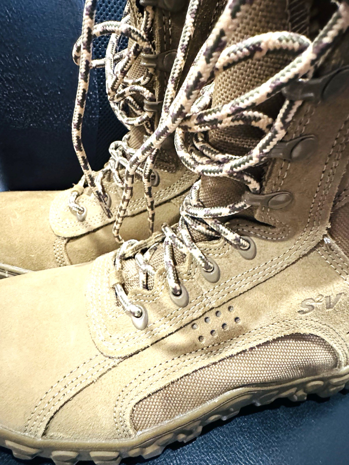 $275 USA Rocky Men’s 11  Special Ops Boots S2V RKC050 COYOTE FDE RANGER VIBRAM