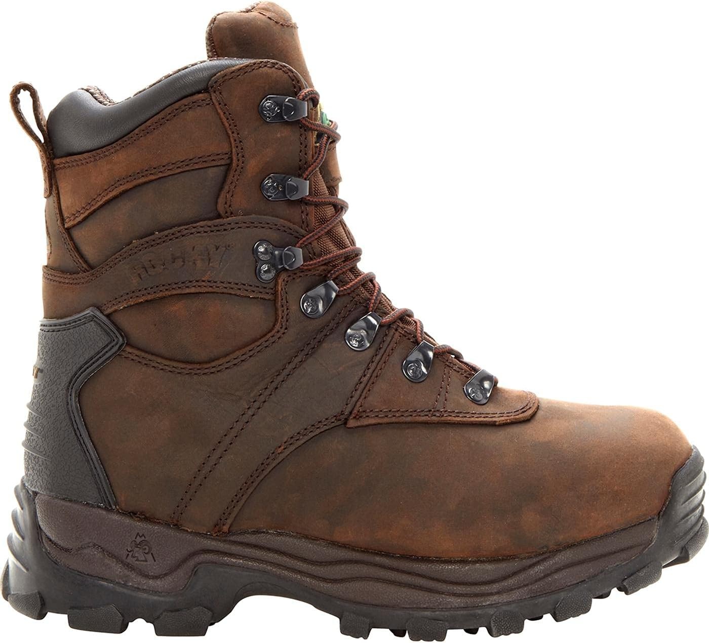 ROCKY Sport Utility 600G Insulated Waterproof Boot, 11 Wide,Brown