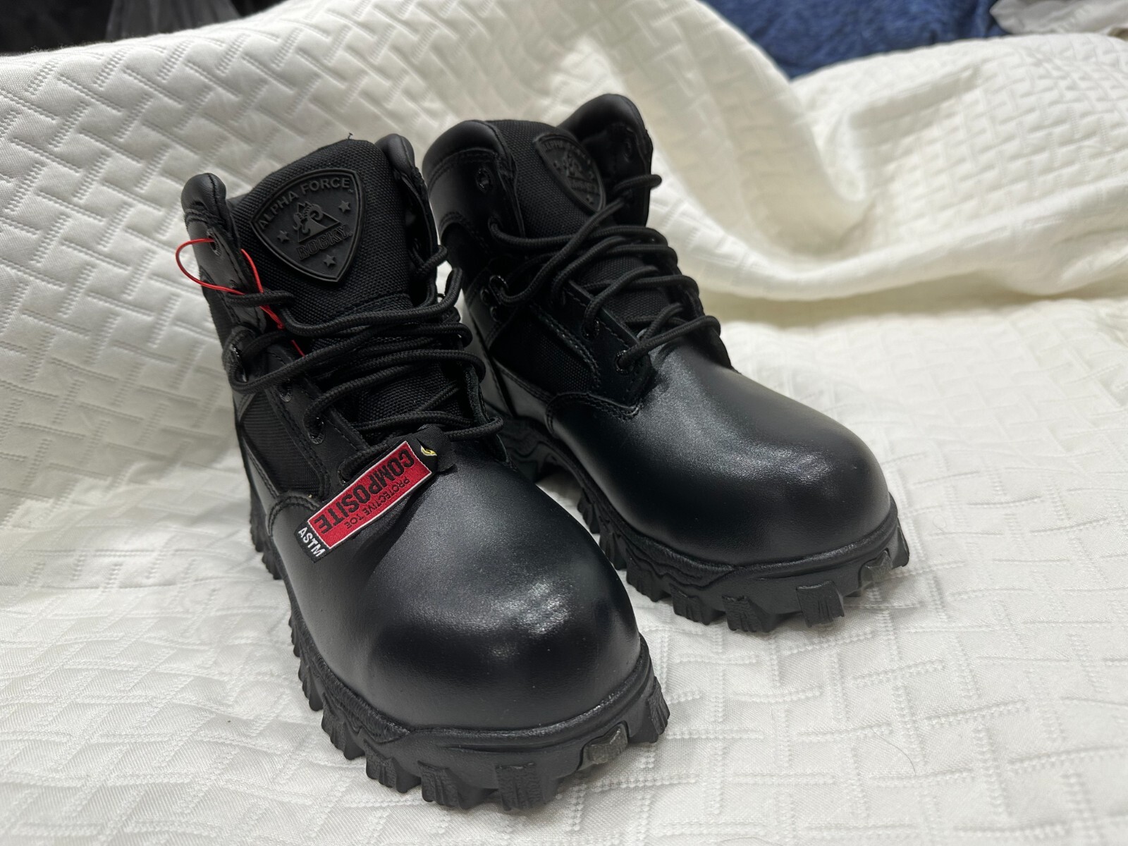 Men’s Rocky Boots Alpha Force 6″ Black US 4.5M EU36M ASTM F2413-18