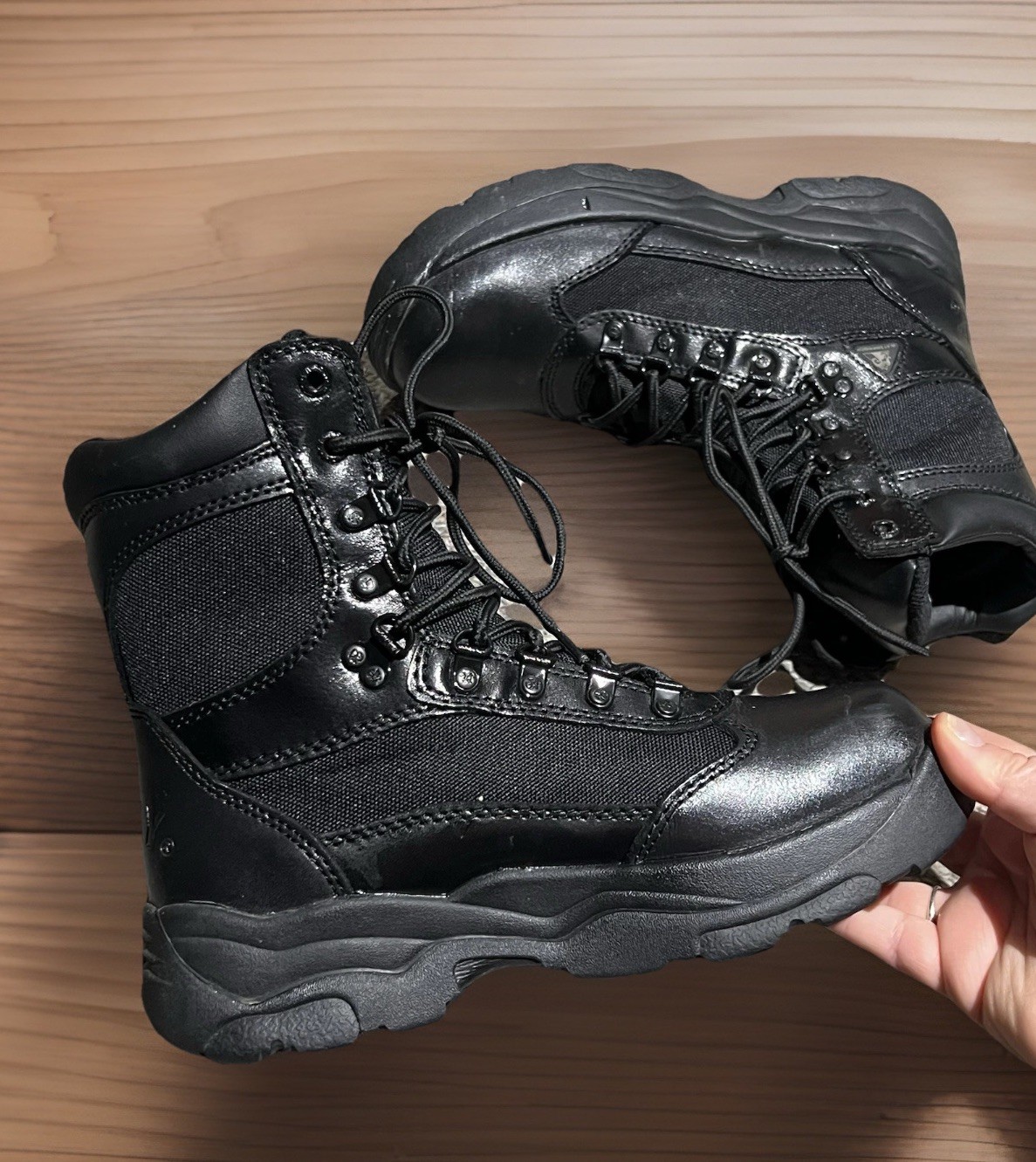 Rocky Men’s 8″ Fort Hood Waterproof Duty Boots Black Style 2049, Men’s Size 7M