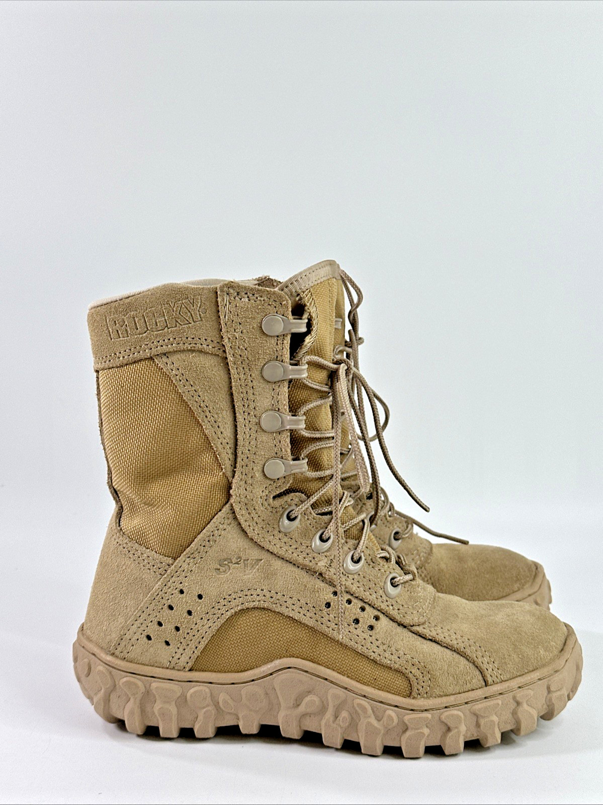 Rocky Boots SV2 Tactical Military Boots Special Ops Vibram Desert Tan M4.5, W6.5