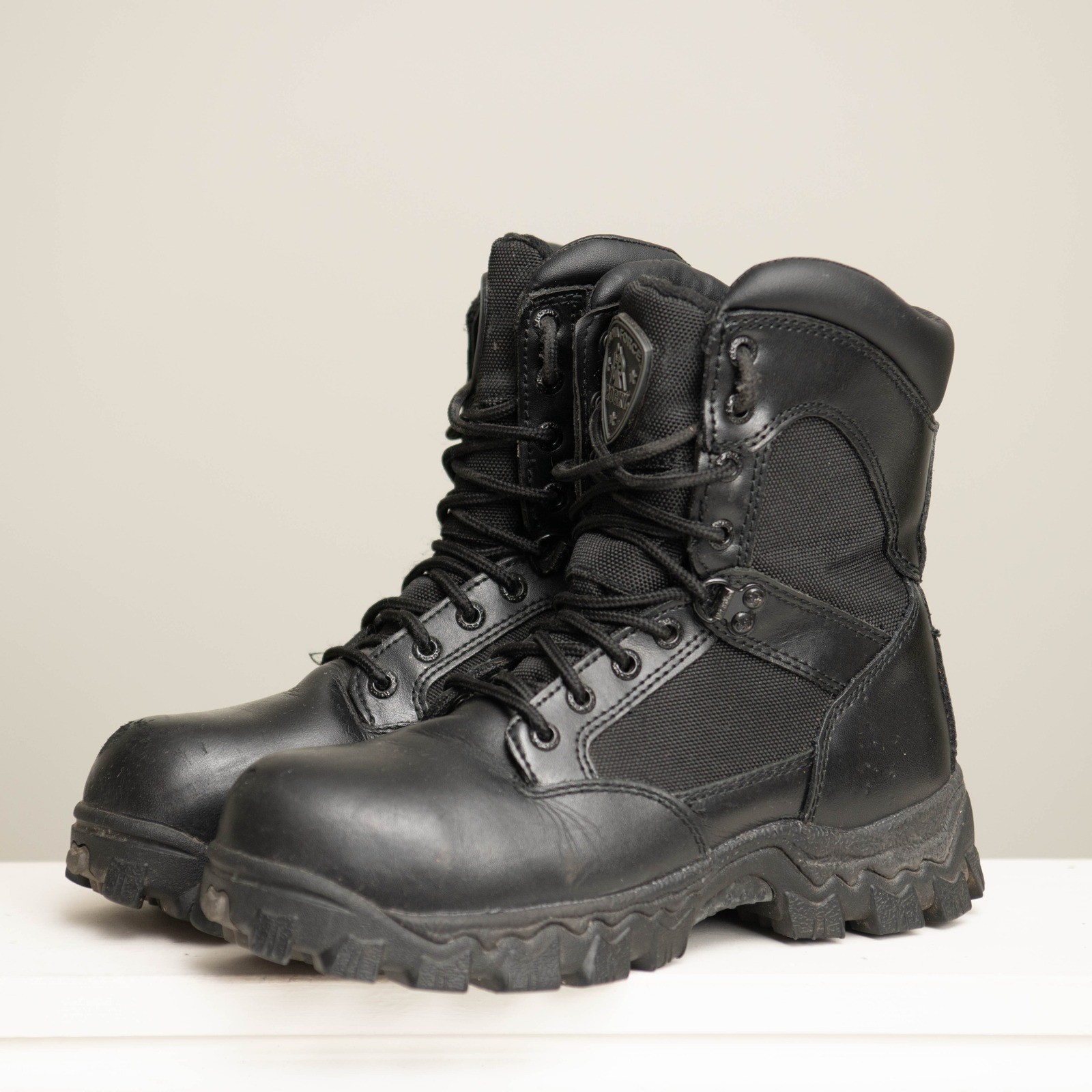 Rocky Alpha Force Waterproof Tactical Boots Black Size M5/W6.5 Utility Law Duty