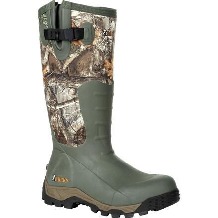 Rocky Unisex 16″ Sport Pro Rubber Outdoor Boot Realtree Edge – RKS0383, Realtree