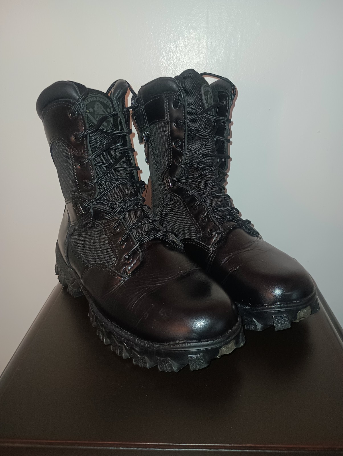 ROCKY Men’s Alpha Force Zipper Waterproof Duty Boot, 10-Medium