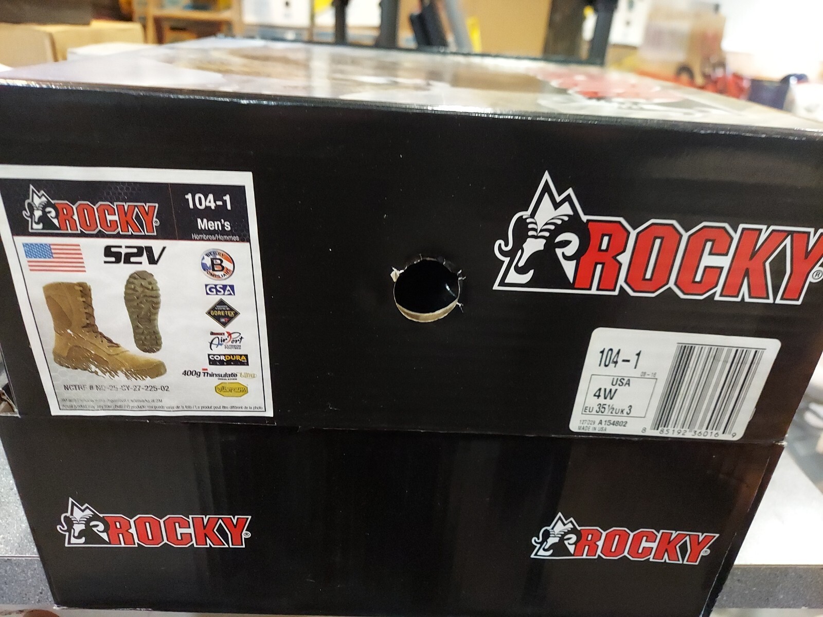 Rocky S2V Waterproof 400G Insulated Tactical Military Boot