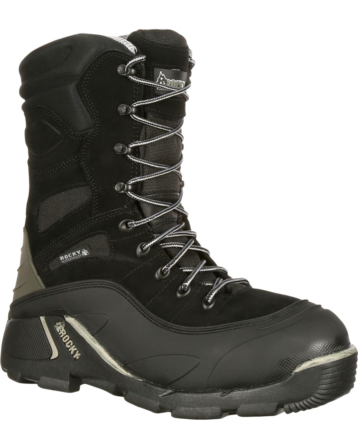 Rocky Men’s Blizzardstalker Pro Waterproof Insulated Hunting Boot Round Toe –