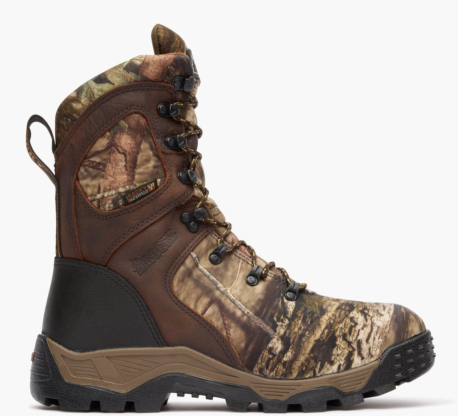 ROCKY Men’s RKS0309 Sport Pro 1000G Insulated Hunting Boot, Brown/Camo, SZ 10 W