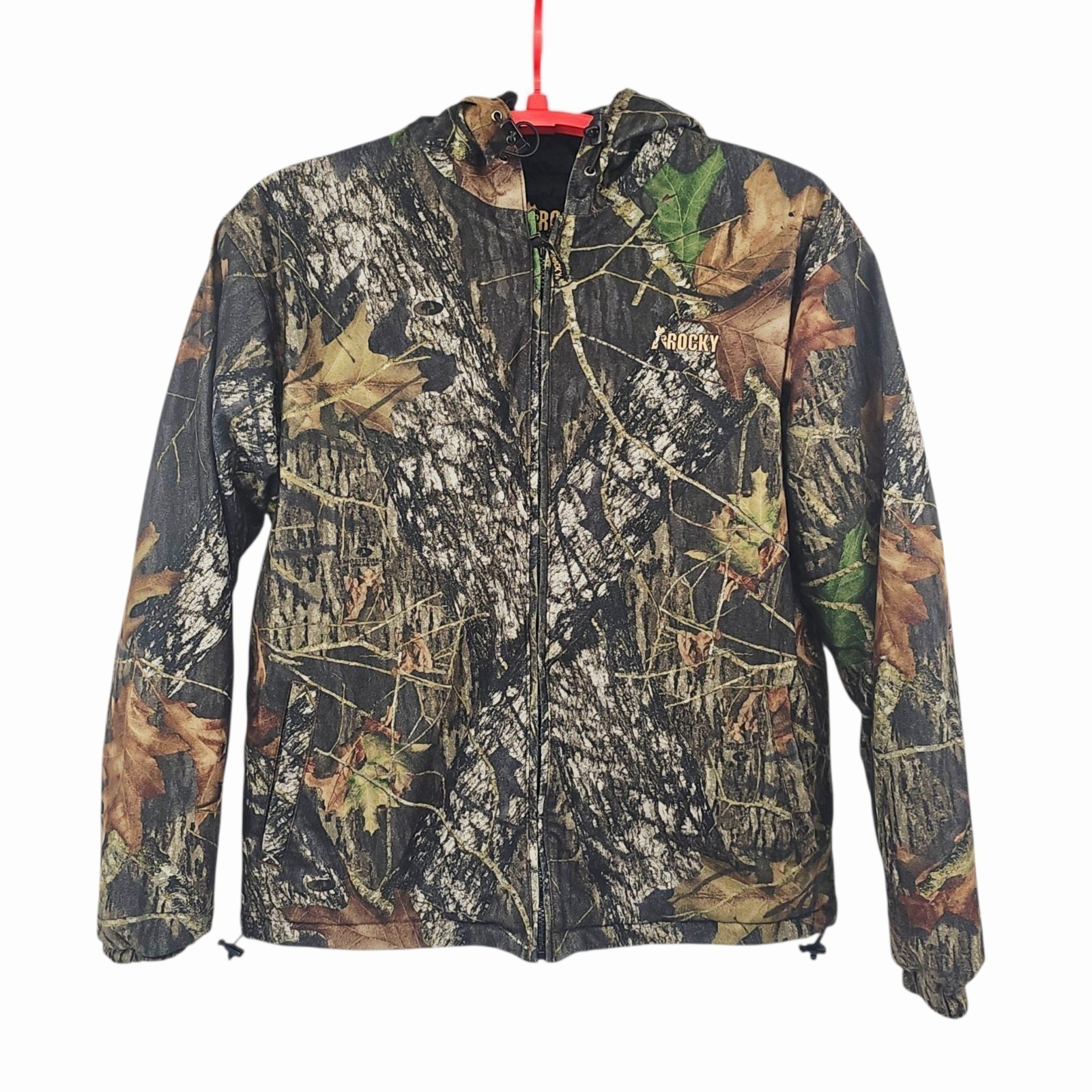 Rocky Mossy Oak Jacket Men’s Large Camo Coat Full Zip Hooded Insulated Hunting