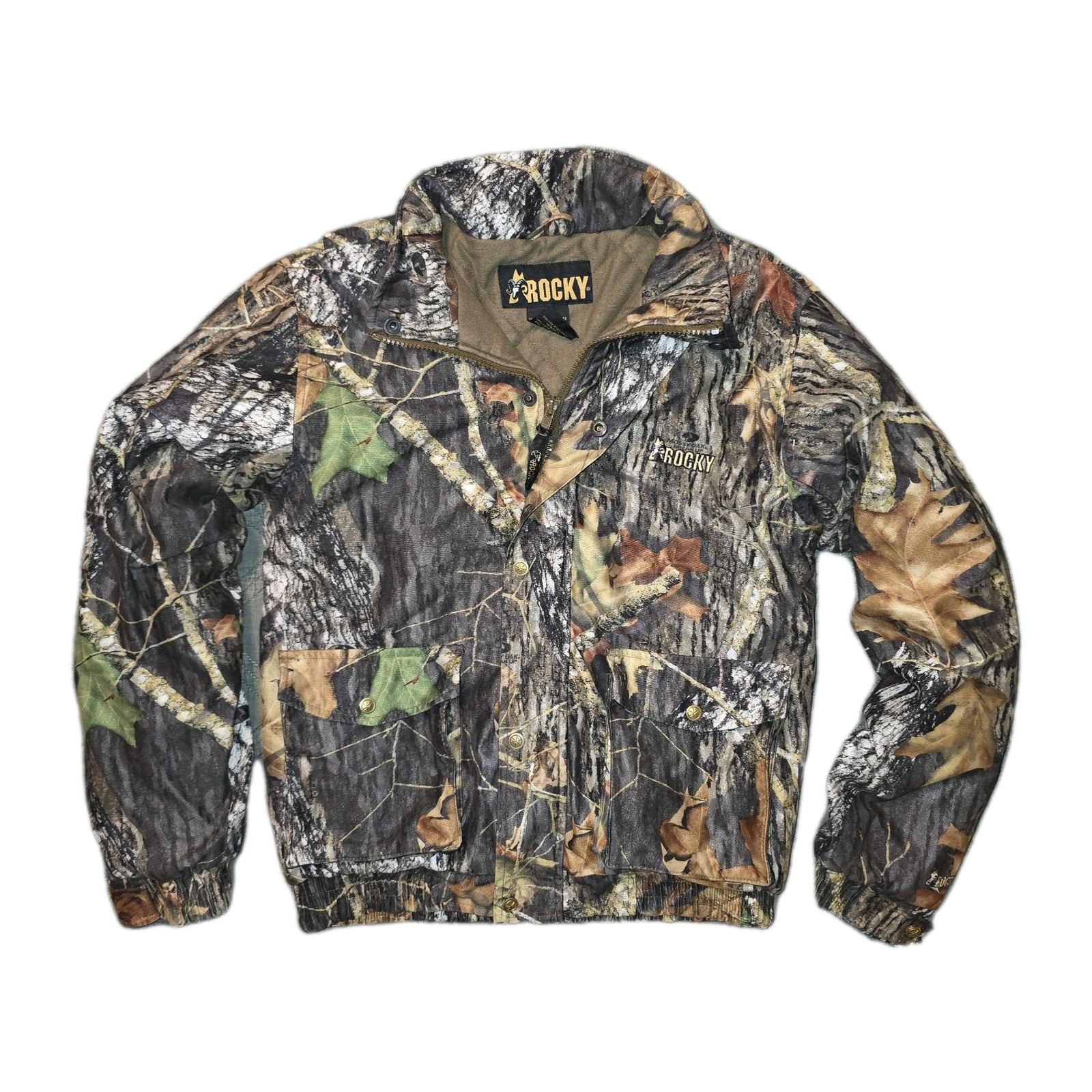 ROCKY Jr Pro Hunter Camo Jacket Insulated Hunting Boys XL Full Zip Mossy Breakup