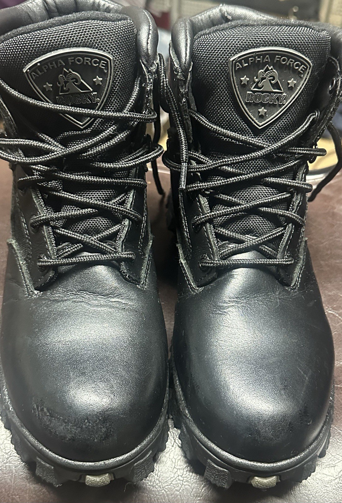 Rocky 6″ ALPHA FORCE 6167 Men’s SZ US 6 Comp Toe Black Waterproof Boots CLEAN!