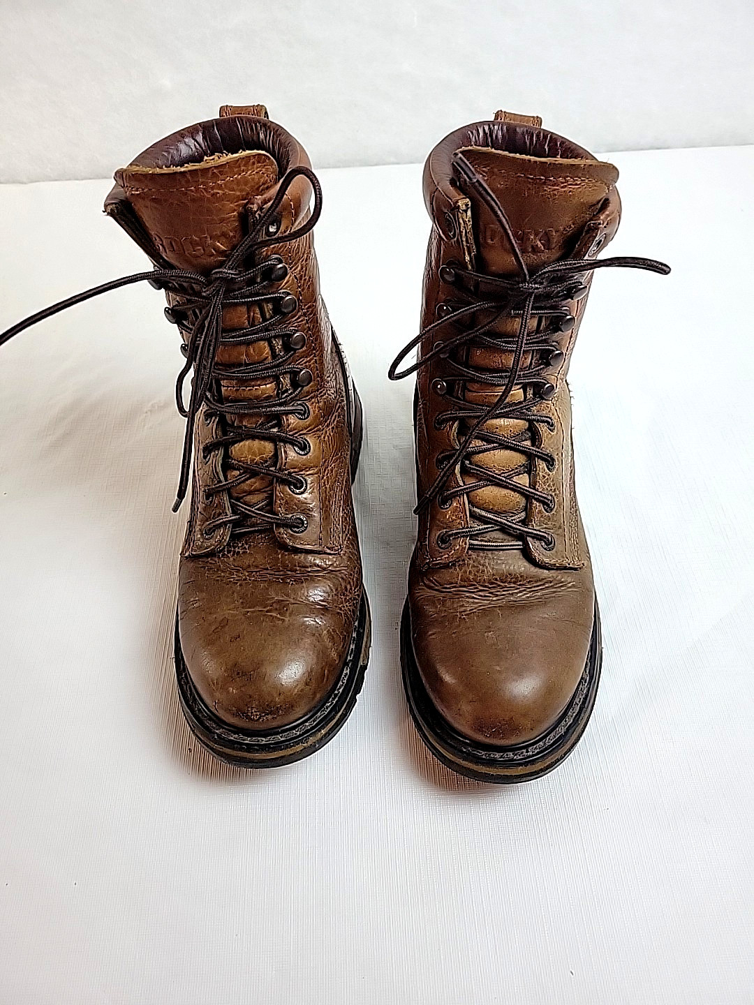 Rocky Original Ride Lacer Waterproof Round Toe Lace Up  Mens Brown Sz 7 M