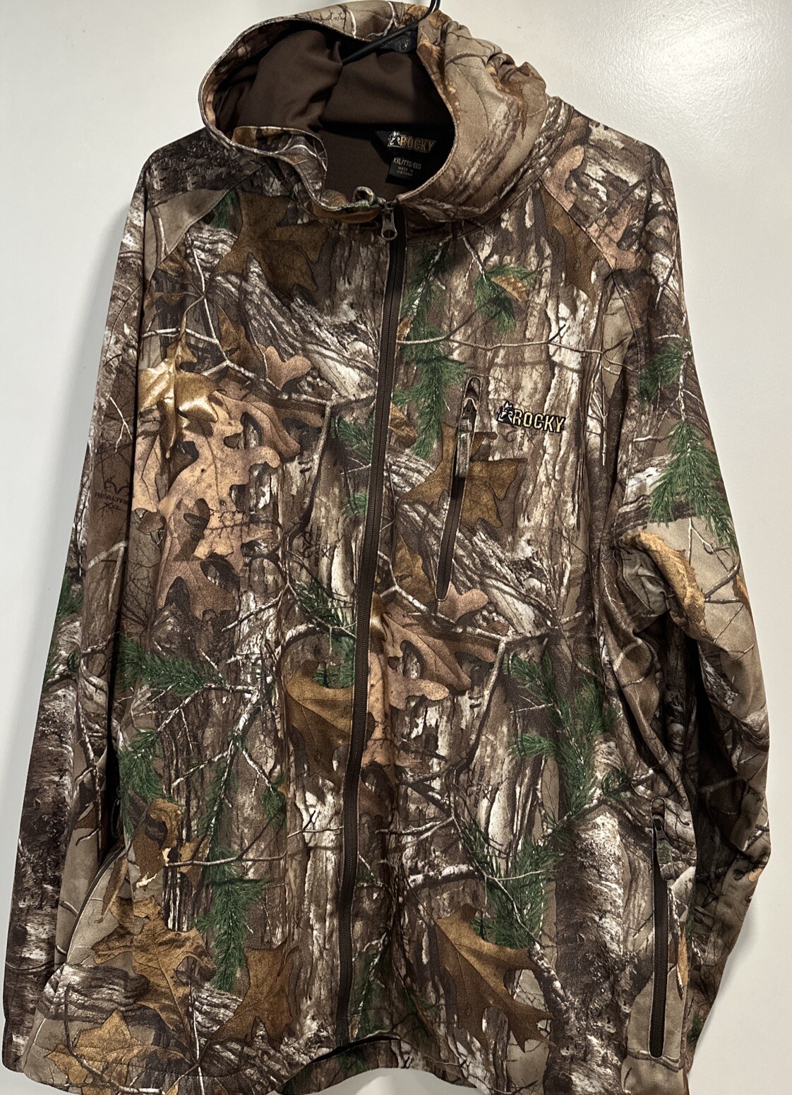 Rocky Realtree Camo Jacket Men’s Sz XXL Camouflage Hooded Coat Full Zip Pockets