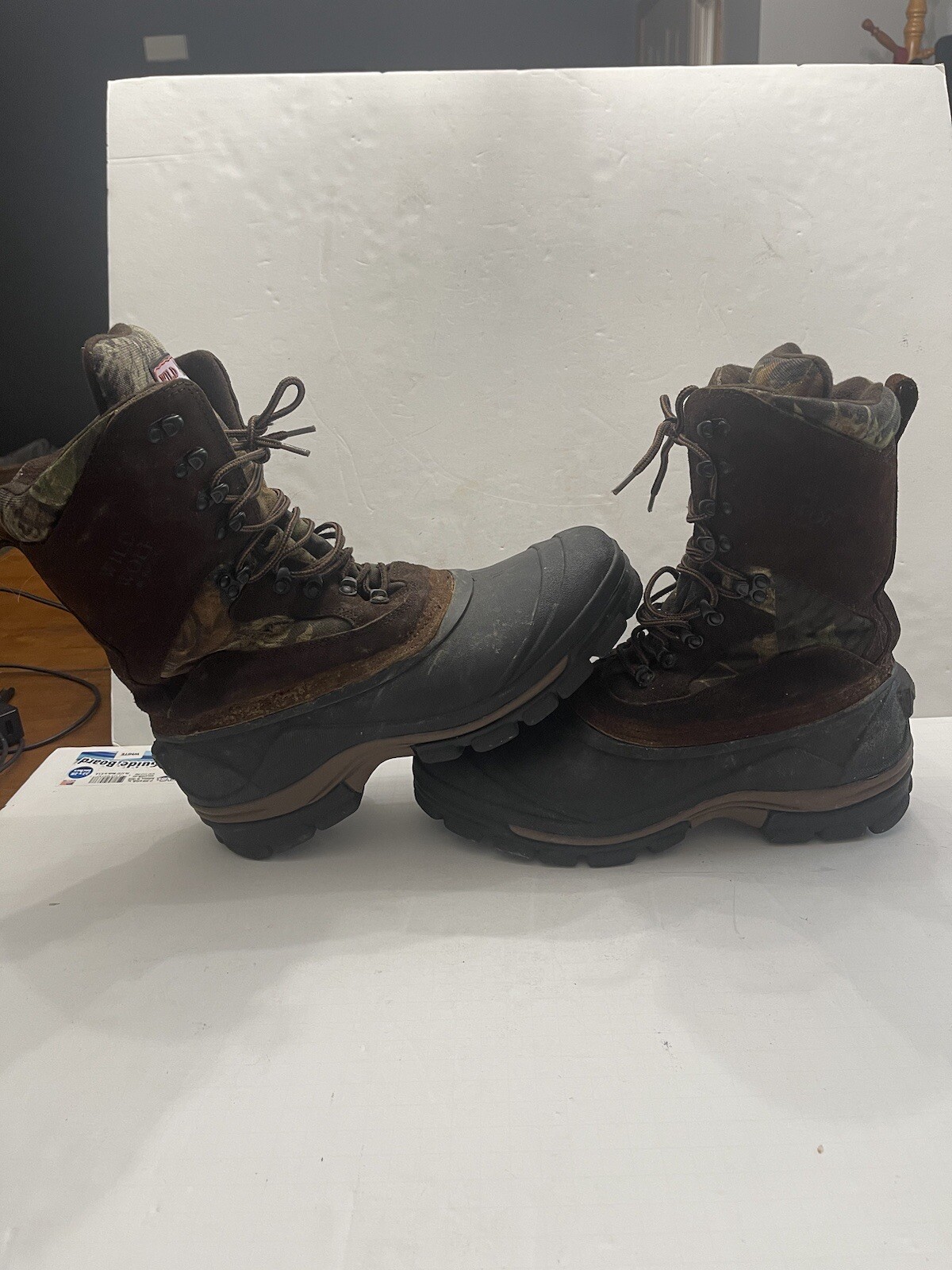 ROCKY Wild Wolf Arctic Boots 12W (men) Leather/Camo, Insulated W/ Box