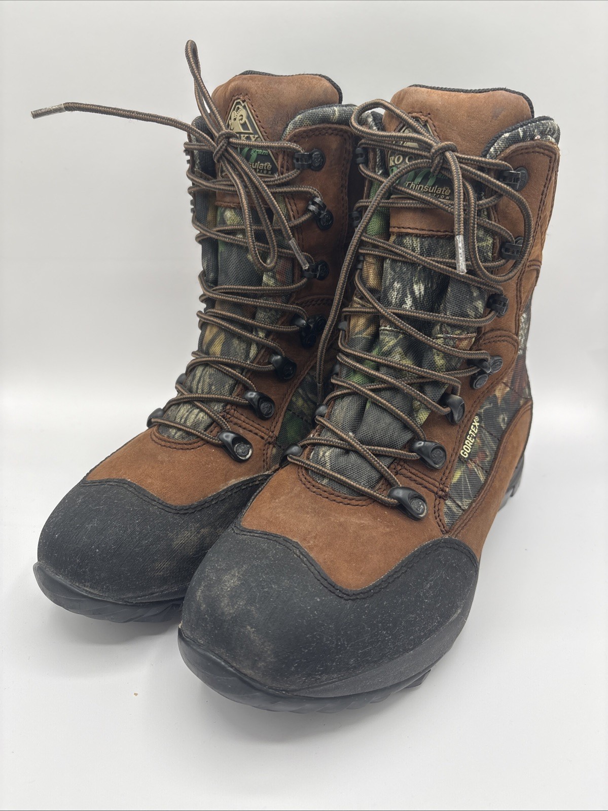 Rocky 800 Gram Women’s Size 7M Gore-Tex Thinsulate Insulated Camo Boots 4130
