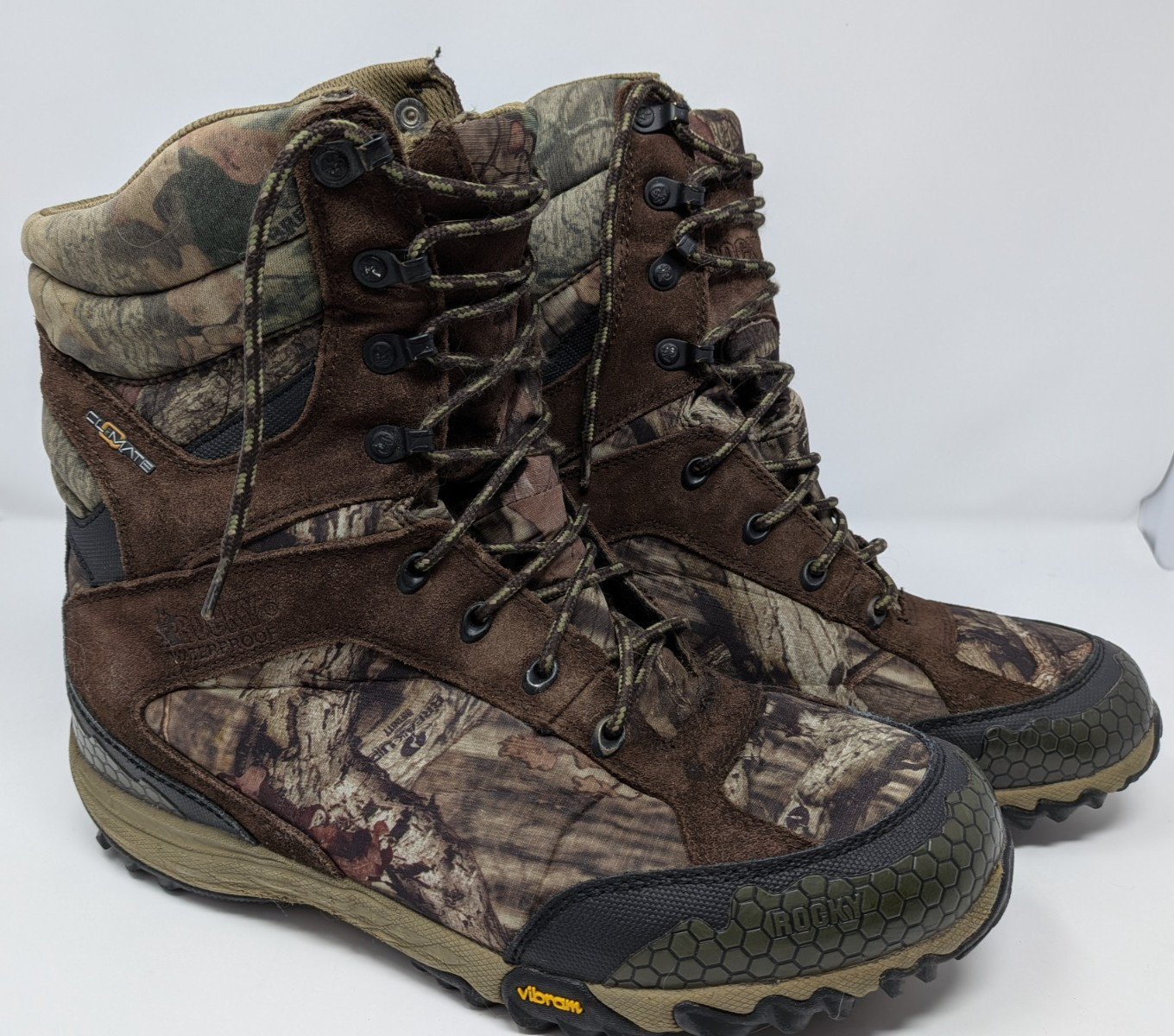 Rocky Silent Stalker Camo Hunting Boots 10.5W 400g Waterproof Primaloft Vibram