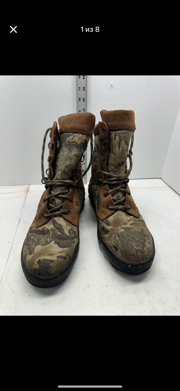 ROCKY Gore-Tex Waterproof500GThinsulate Camo Hunting BootMen’s sz 10 # A 5