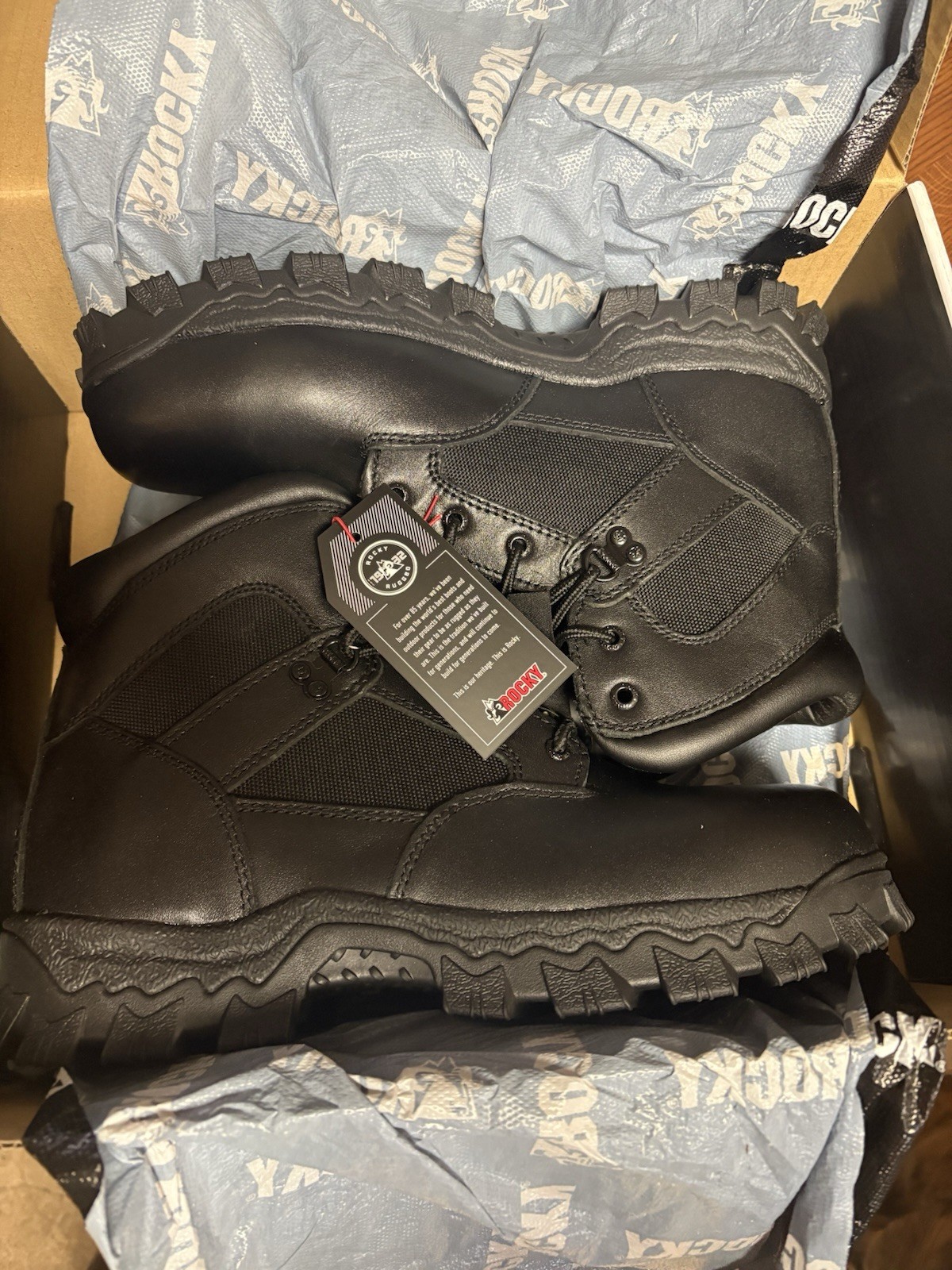 ROCKY Alpha Force Tactical Boots Black Waterproof Composite Toe EH 11M FQ0006167