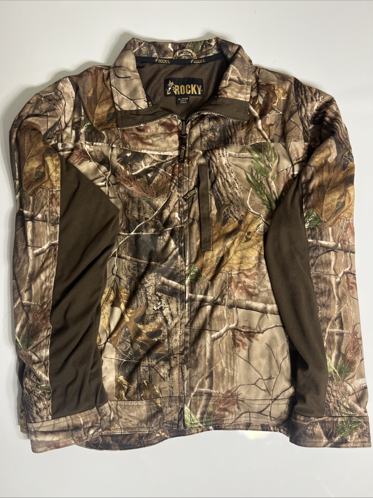Rocky Full Zip Men’s XL Fleece Shacket Realtree AP Grey Hd Scent IQ Atomic