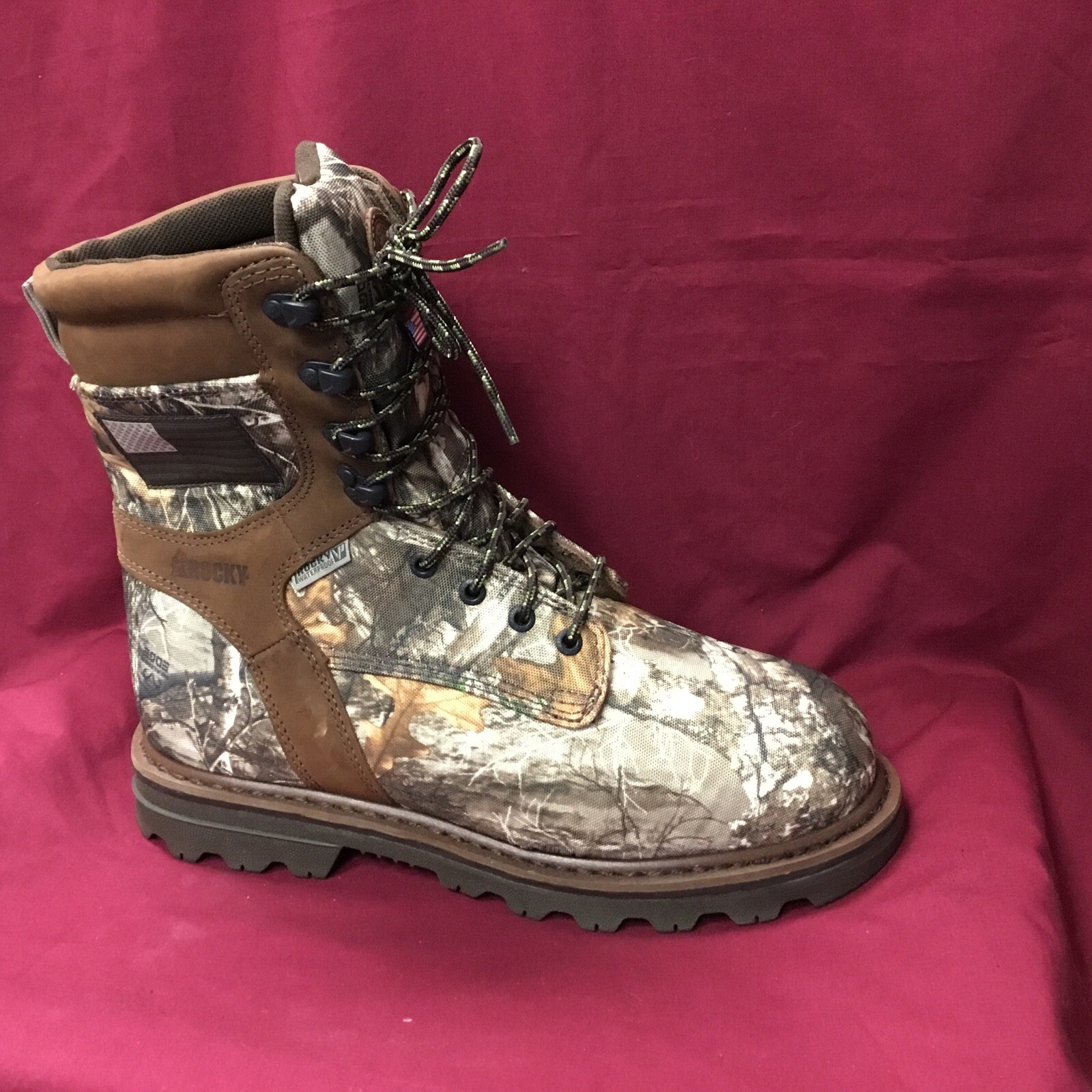 New Men’s Rocky RKS0493 Real-Tree Edge Camo 800g “Stalker” Boot Size 9.5 Wide