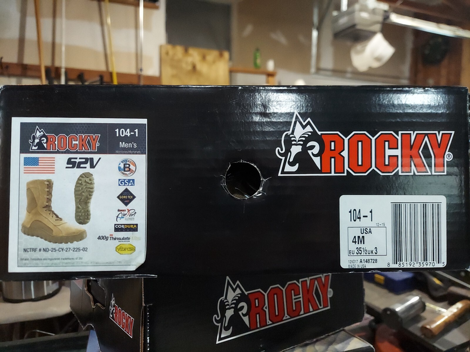 Rocky Men’s S2v Gore-Tex Waterproof Insulated Military Duty Boot Round Toe –