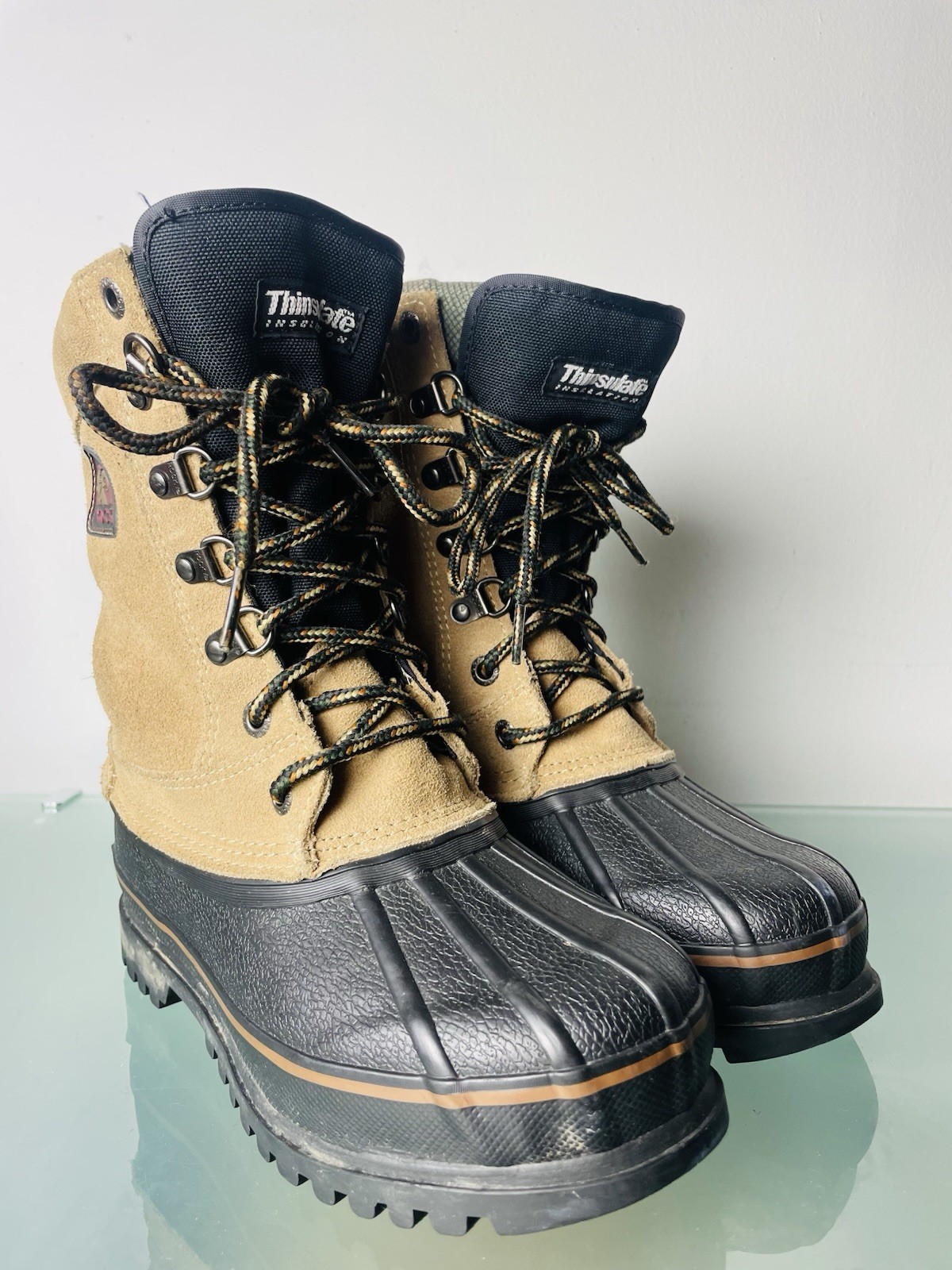 Rocky Thinsulate Insulation Ranger Leather Duck Work Boots Wmn Sz 5M Steel Shank