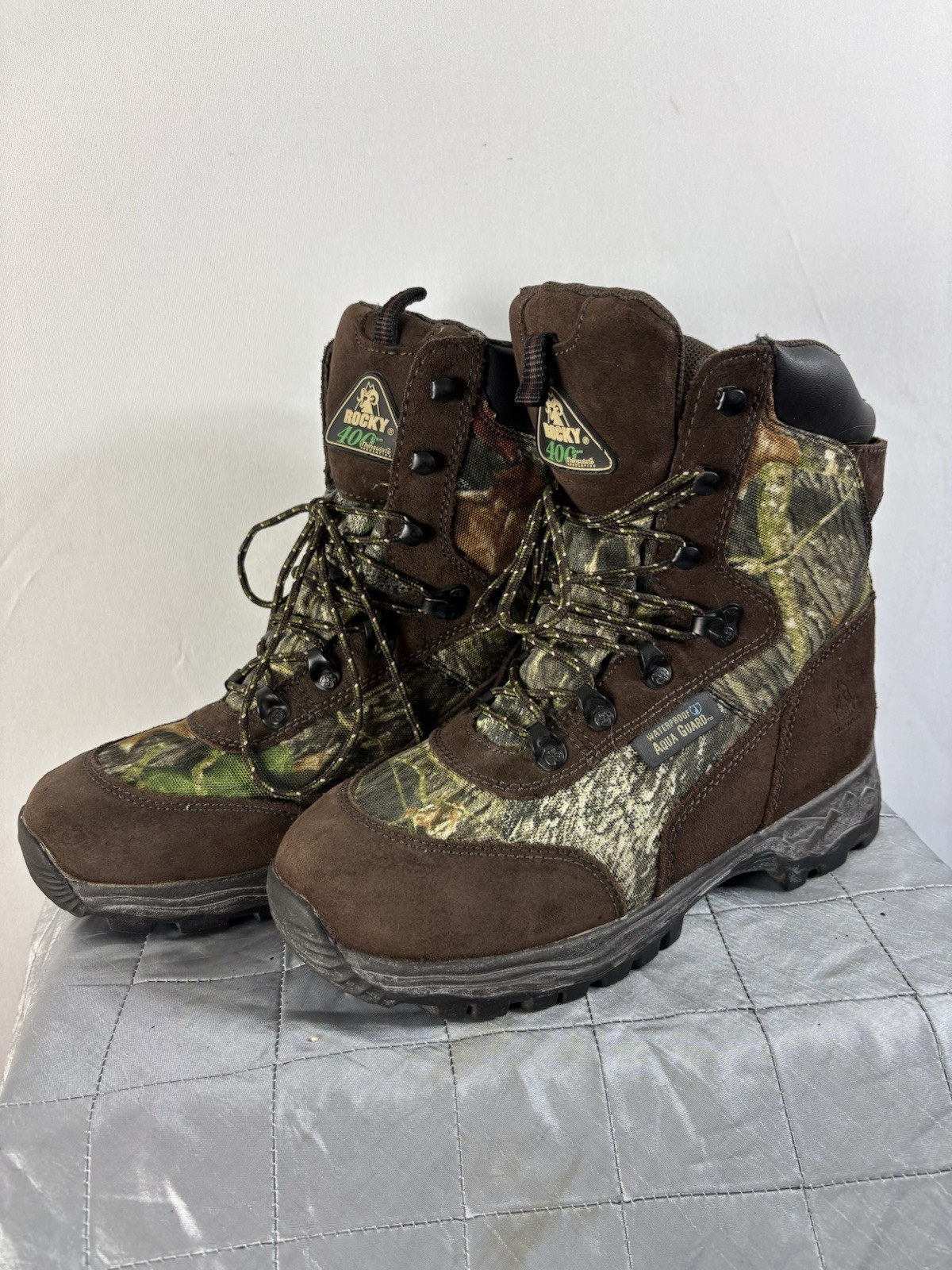 Rocky ProHunter 400g Thinsulate Waterproof Camo Boots Youth 6M Women 7.5