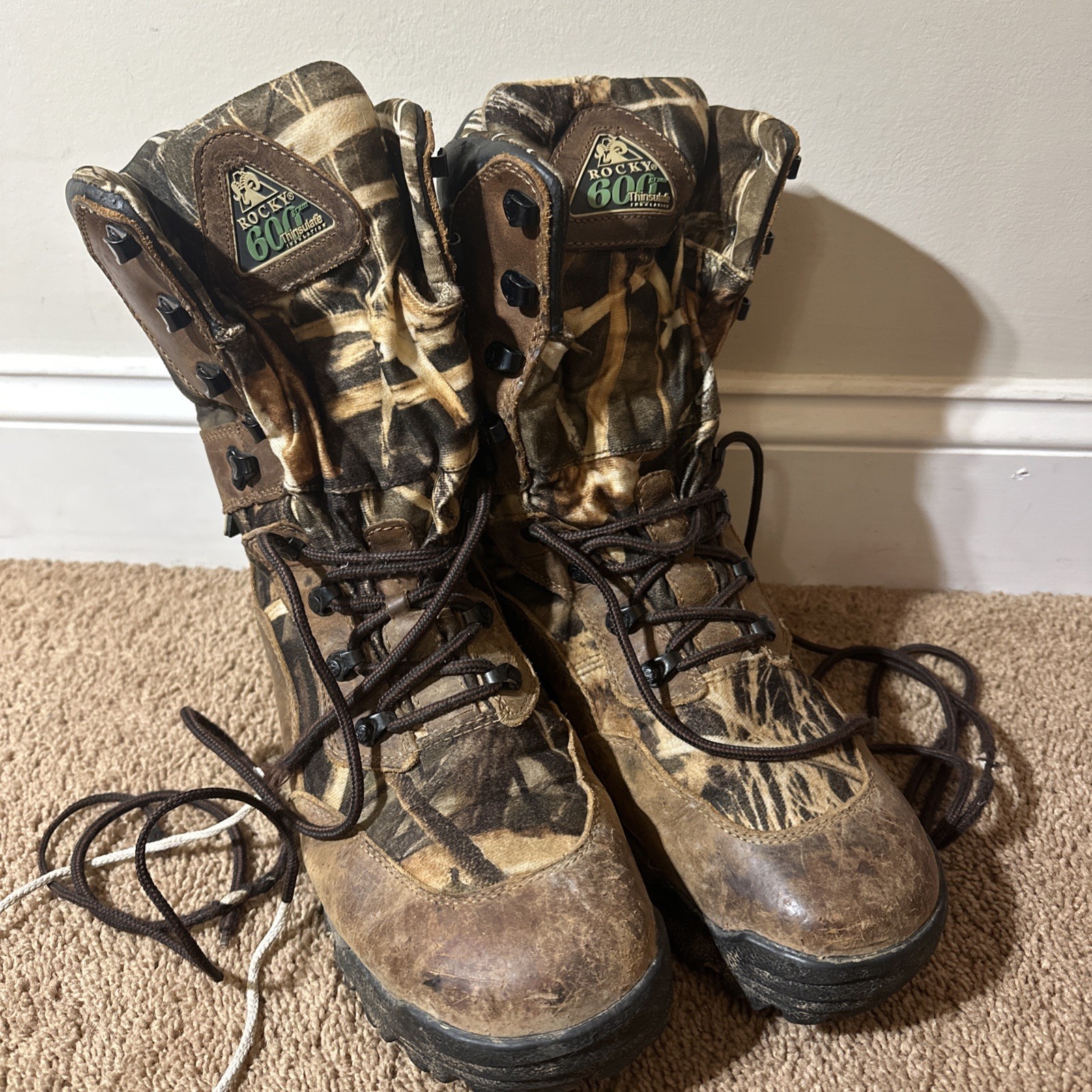 Rocky Men’s 600gram Thinsulate 11W Camo Hunting Outdoor Boots Waterproof Scent