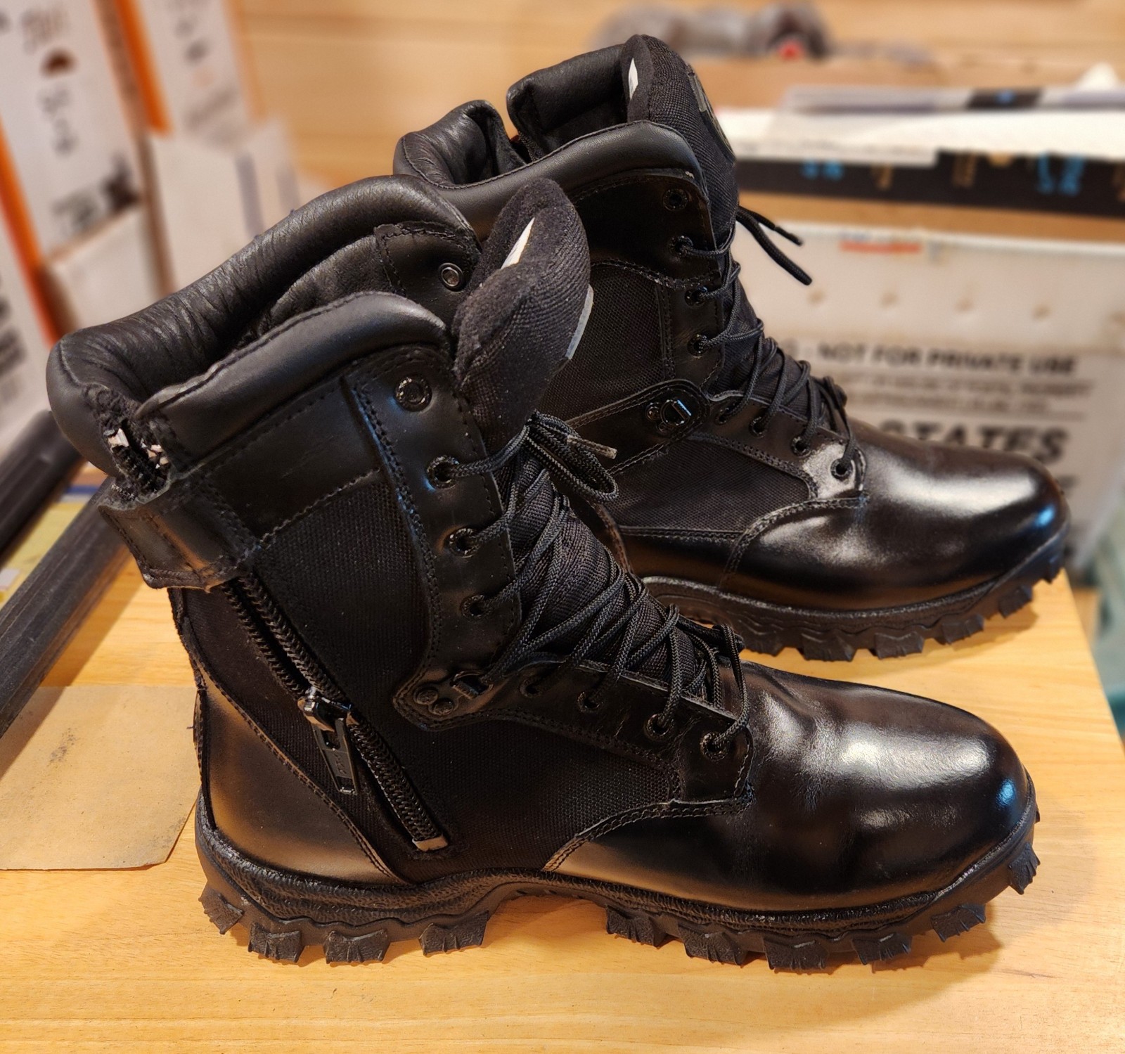 NEW ROCKY Men’s 8″ Alpha Force Zipper Waterproof Public Service Boots 13 wide