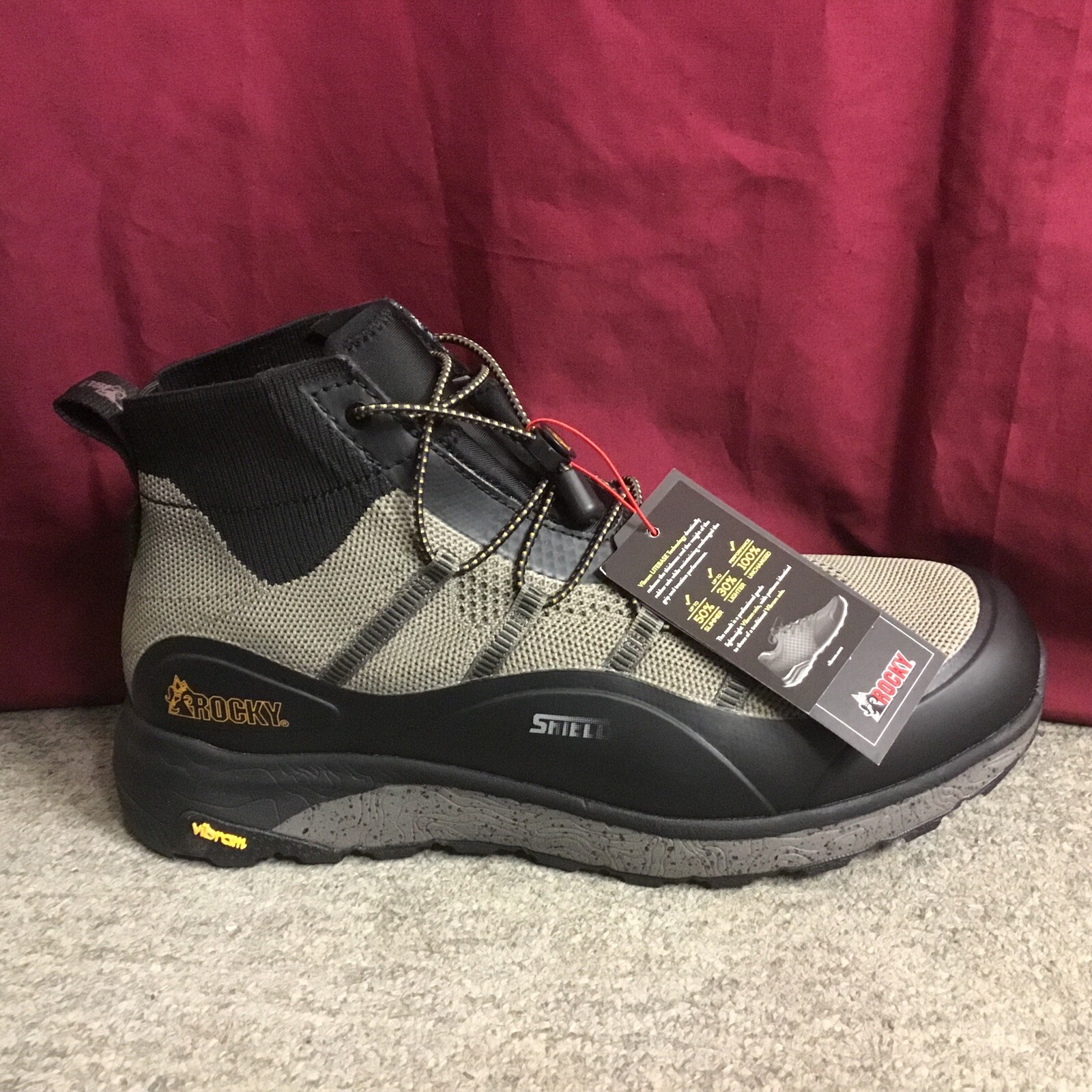 New Men’s Rocky RKS0574 Summit Elite R.A.K. eVent Knit WP Hiking Boot Size 11 M
