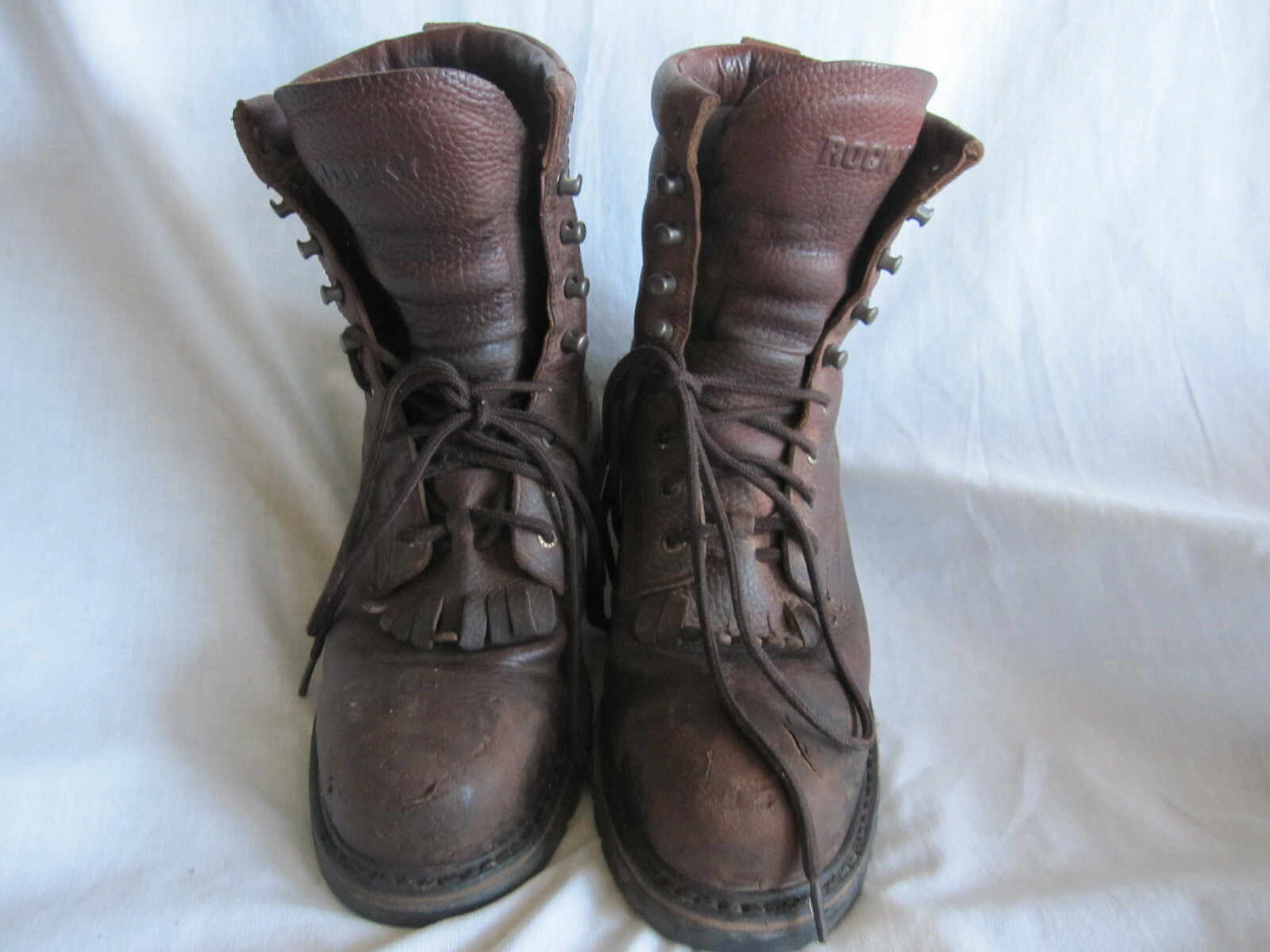 Rocky Men’s 8″ Ride Lacer 6717 Boot Bridle Brown Leather, size 9.5 M, preowned
