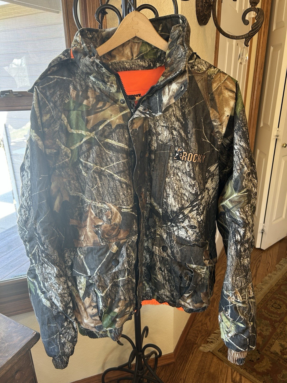 Rocky Men’s ProHunter Reversible Waterproof Insulated Parka Jacket Realtree/Snow
