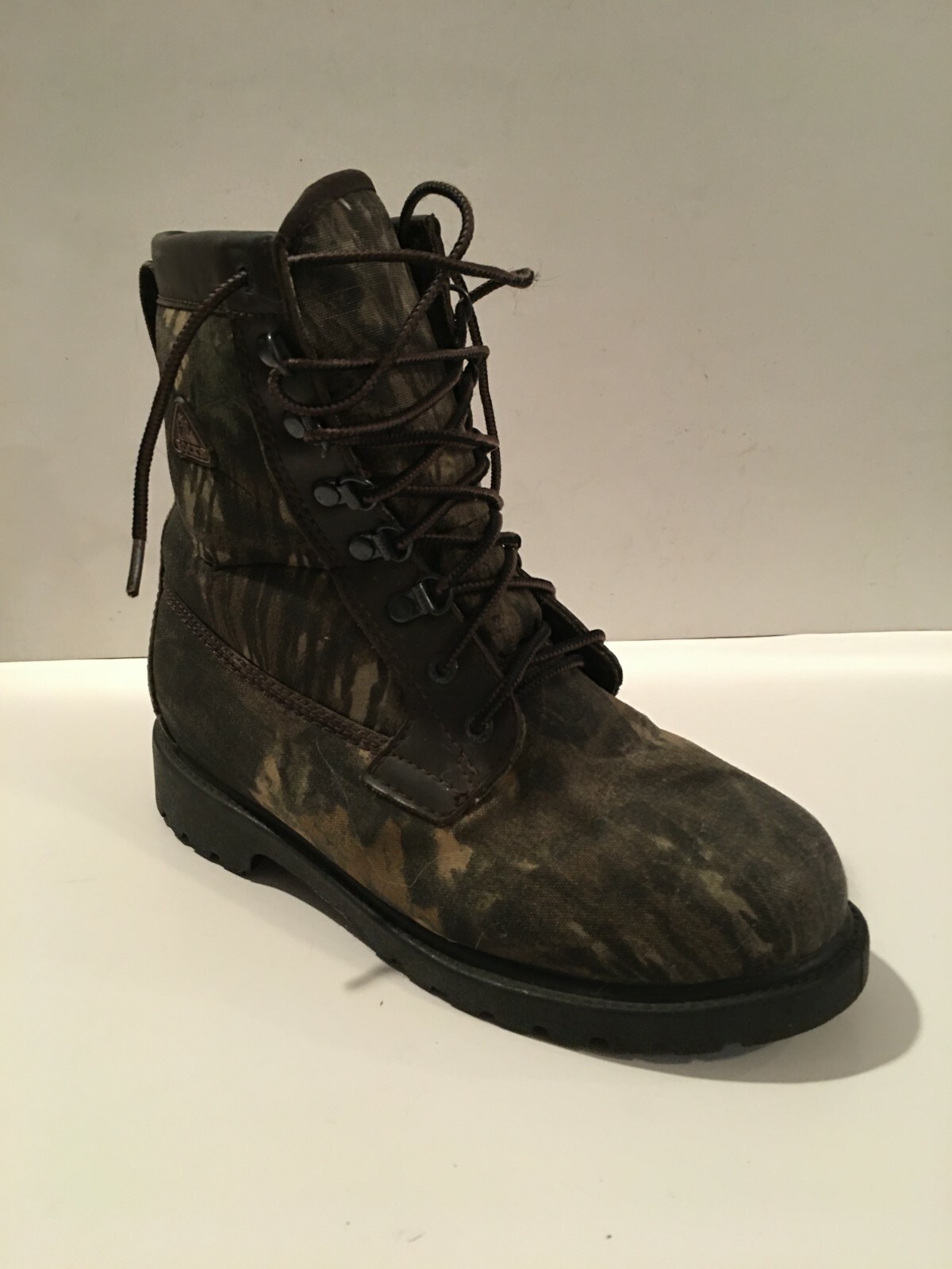 Womens Rocky 800 gram Thinsulate Camo print Waterproof Boots 8″ tall Sz 5 EUC