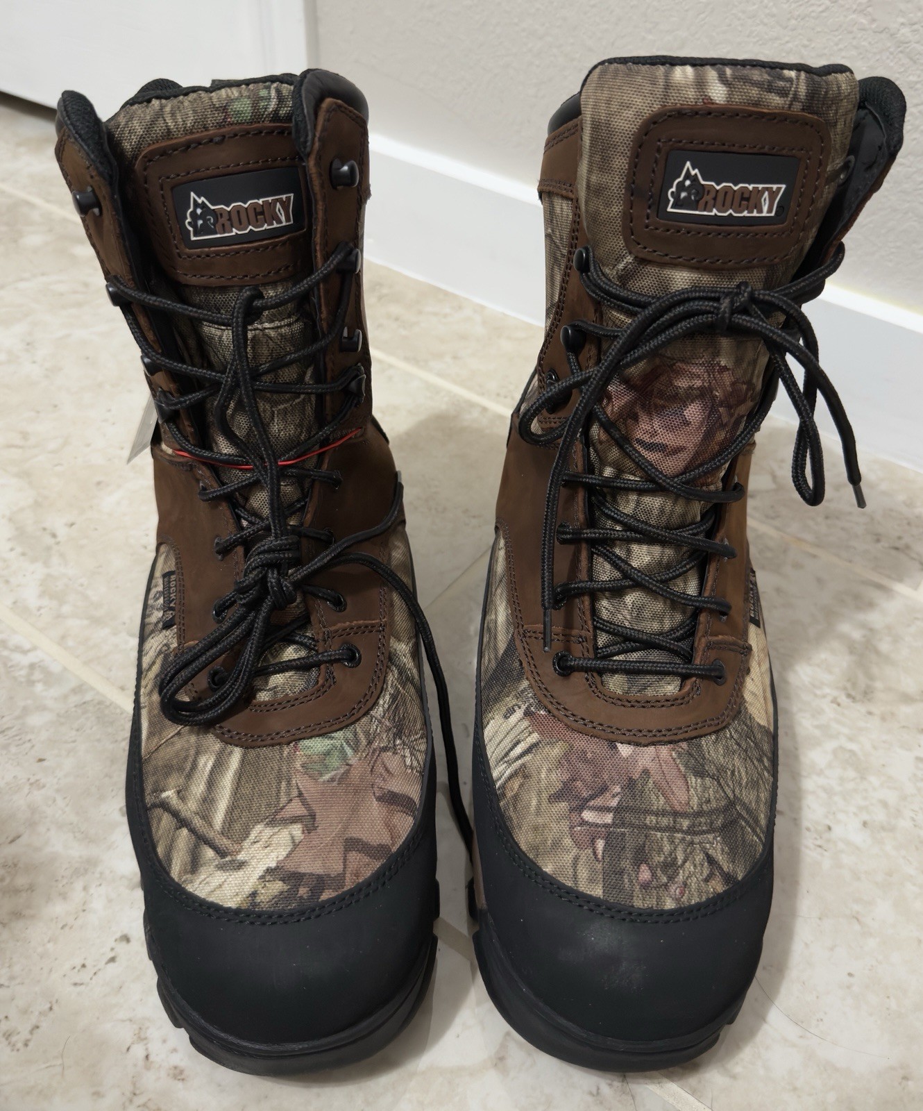 Rocky Men’s Core Waterproof 800 G Insulated Outdoor Boots In Brown/Camo (13 W).