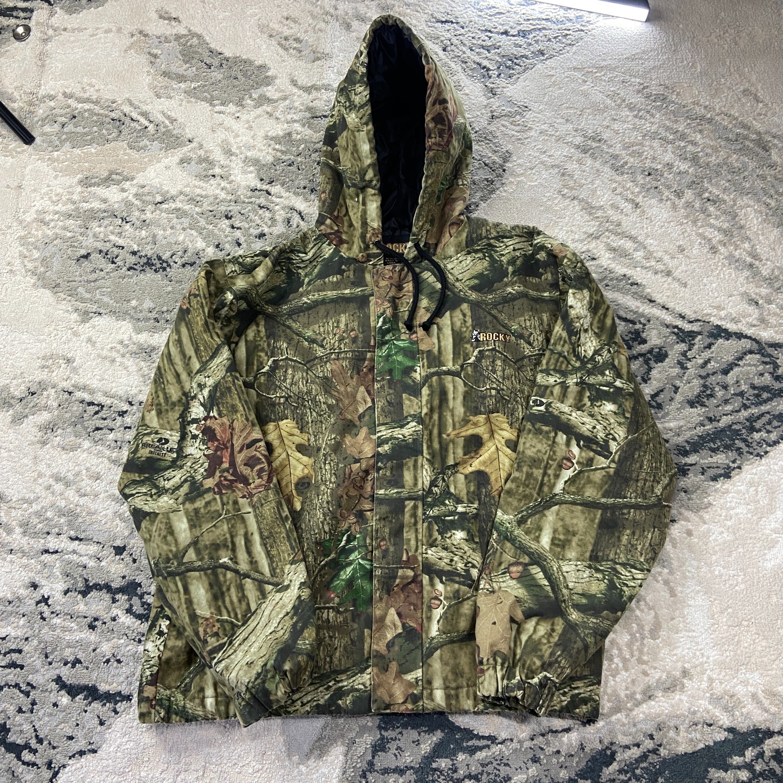 Rocky Hunting Jacket Mens Medium Multicolor Realtree Camouflage Lined Full Zip